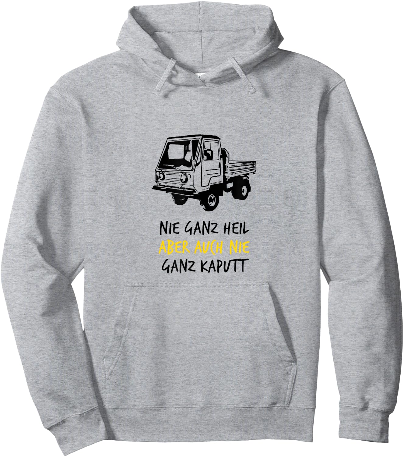 Multicar IFA DDR East German Commercial Vehicle M22 M25 M26 Dumper , gray Hoodie - Hoodie | Ash