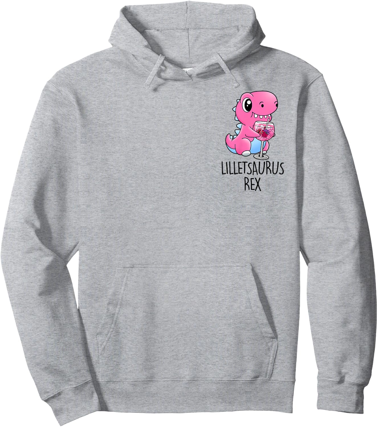 LILLETSAURUS REX Dino Wildberry Cocktail Hoodie - Hoodie | Ash
