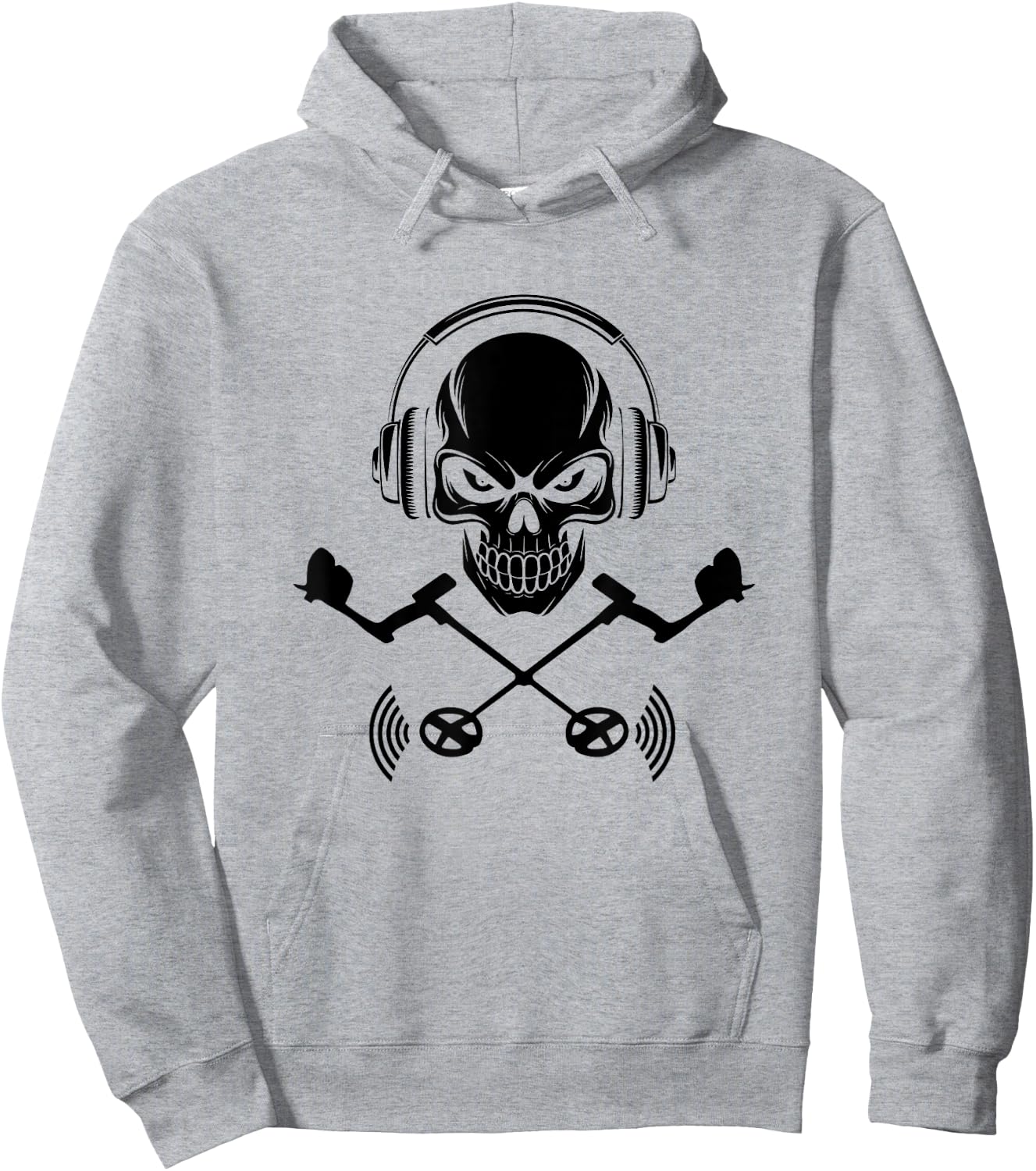 Détecteur de métaux crâne chasse au trésor détecteur de métaux Hoodie - Hoodie | Ash