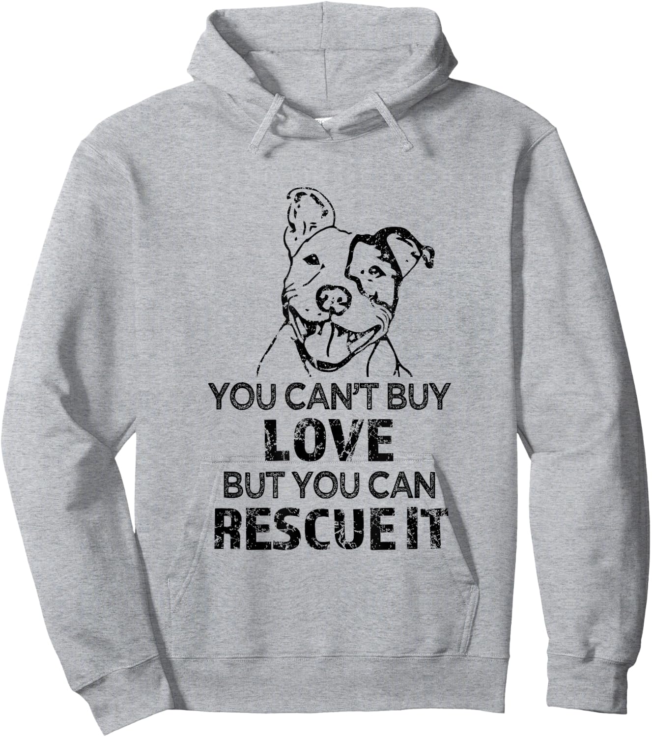 You can't buy love but you can rescue it - Pitbull Shirt Hoodie - Hoodie | Ash