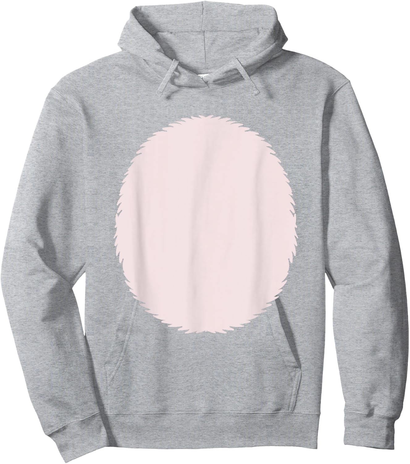 pig costume apparel Pig Belly Pink Fur Barnyard Animal Piggy Hoodie - Hoodie | Ash
