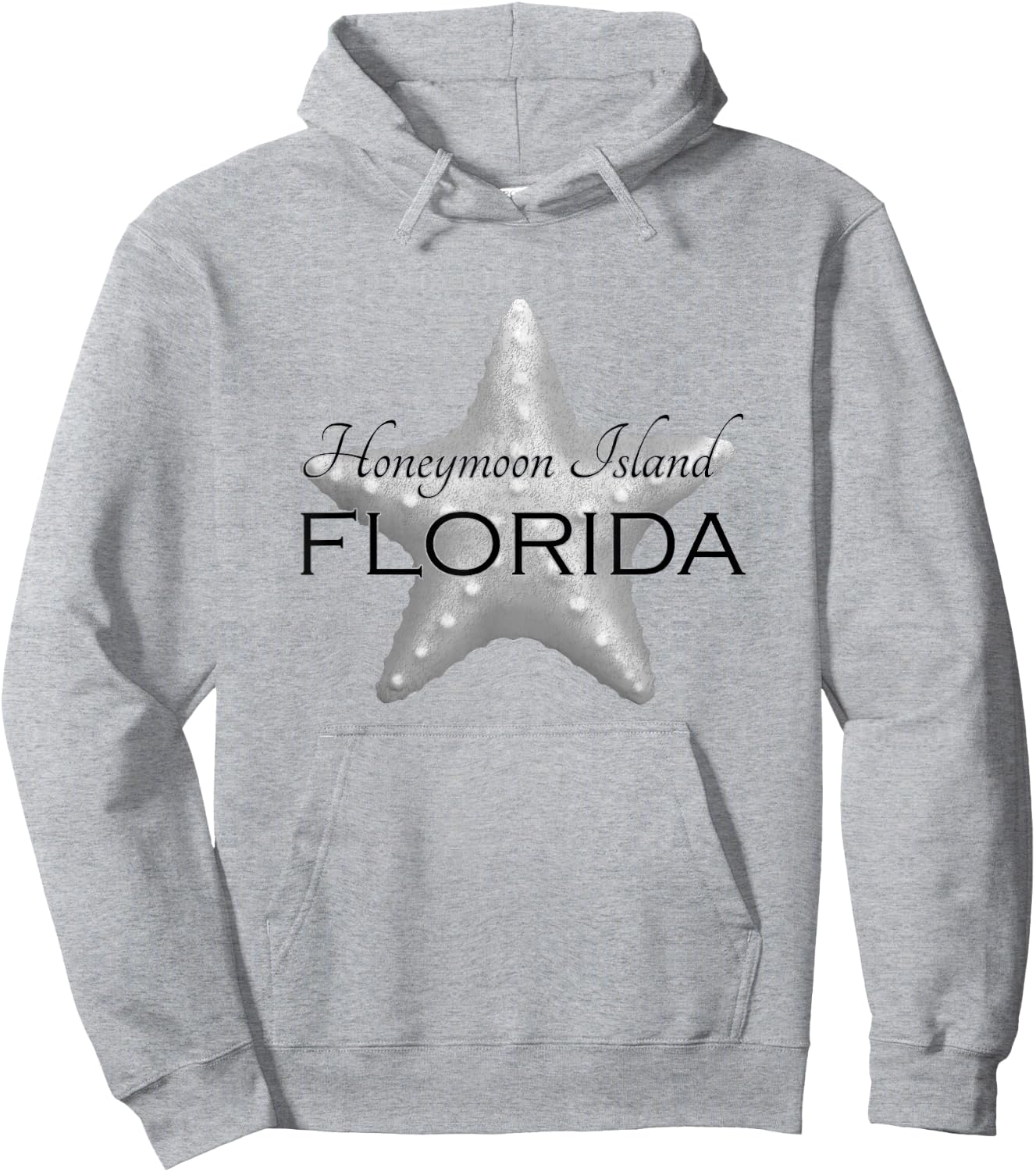Honeymoon Island Florida Starfish Coastal Hoodie - Hoodie | Ash
