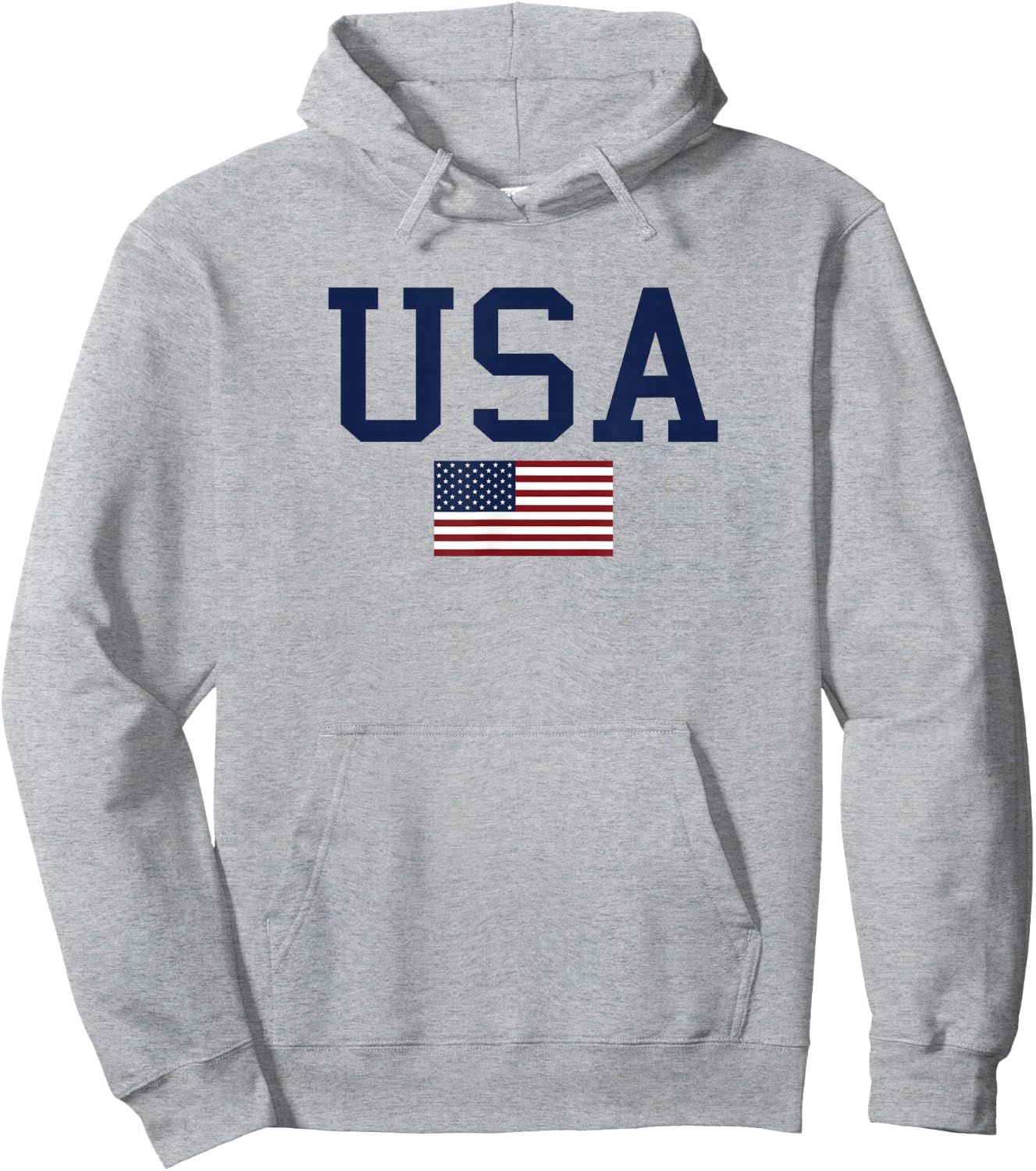 USA, American Flag 4th of July Patriotic America USA Hoodie - Hoodie | Ash