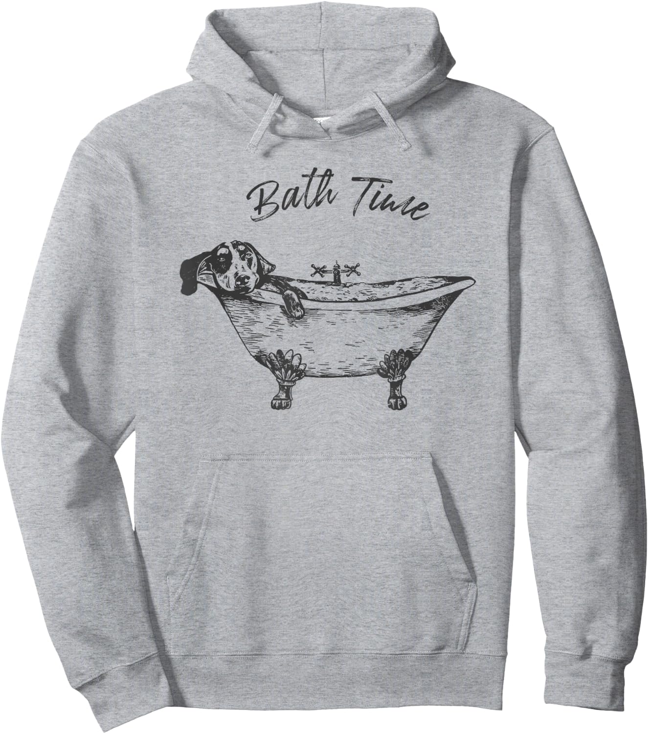 Dog Taking A Bath Dachshund Bathtub Spa Relaxing Bath Time Hoodie - Hoodie | Ash