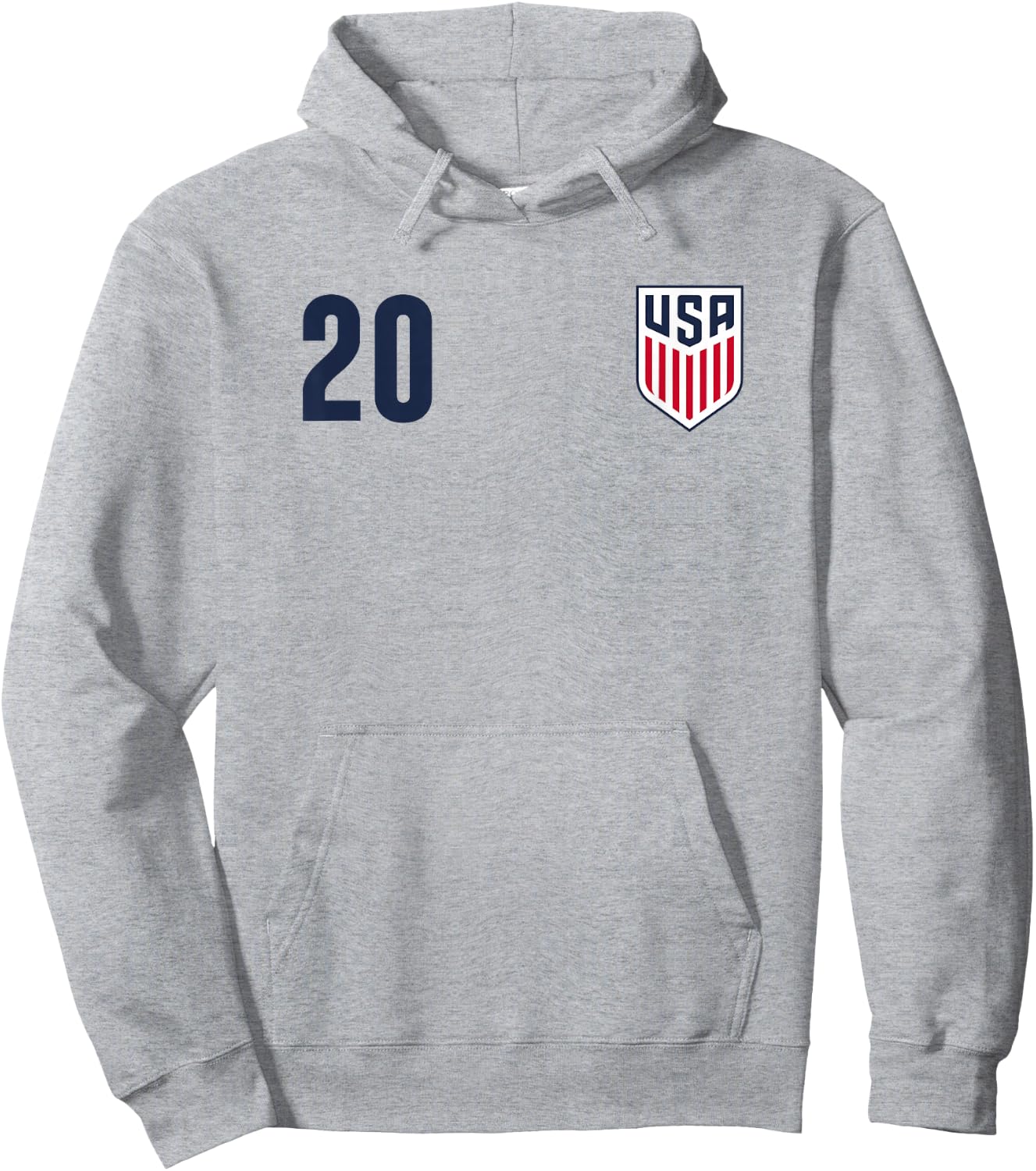 Officially Licensed US Soccer Folarin Balogun, Legacy #20 Hoodie - Hoodie | Ash