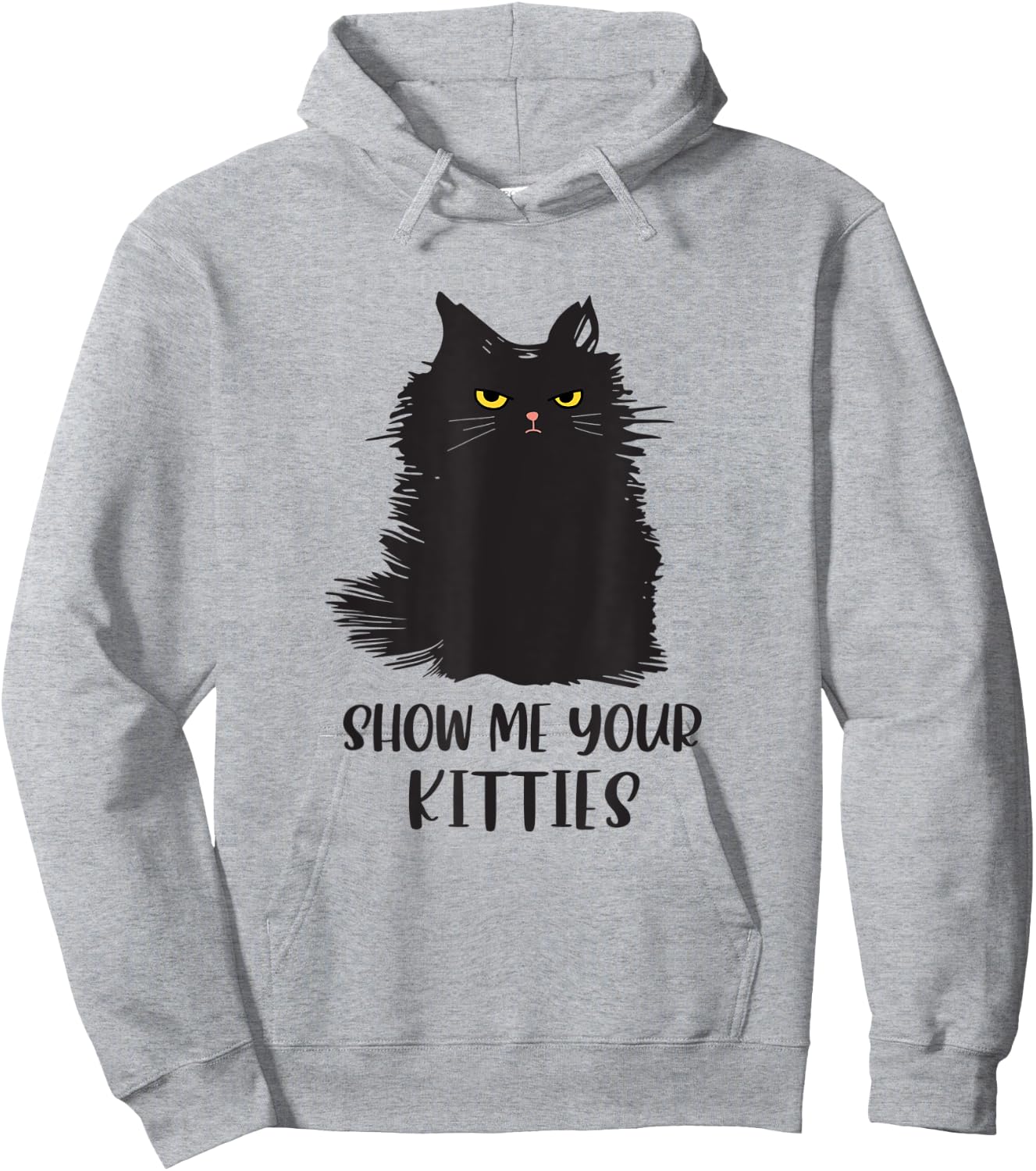 Black cat shirts for kids - Funny Cat Show Me Your Kitties Hoodie - Hoodie | Ash