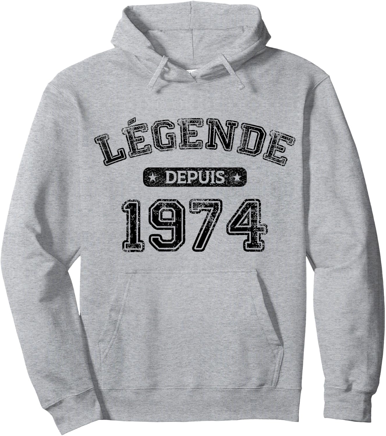 Birthday 50 Years Legend Since 1974 Birthday , grey, S Hoodie - Hoodie | Ash