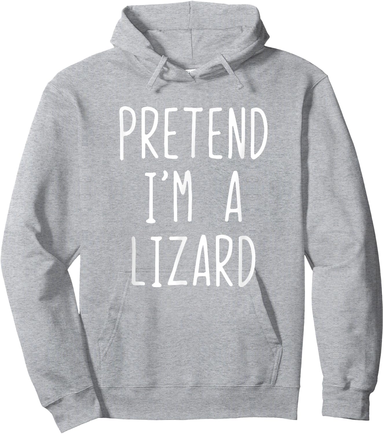Pretend I'm Lizard Costume Halloween Funny Lazy Adult Kids Hoodie - Hoodie | Ash
