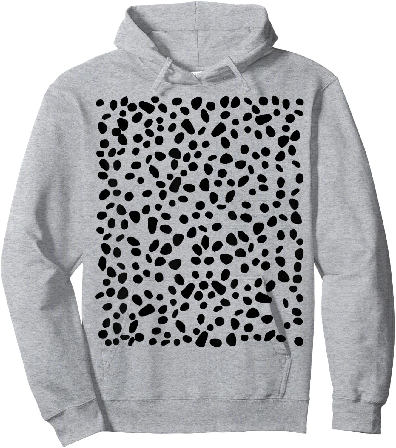 spotted white with black polka dots Dalmatian Hoodie - Hoodie | Ash