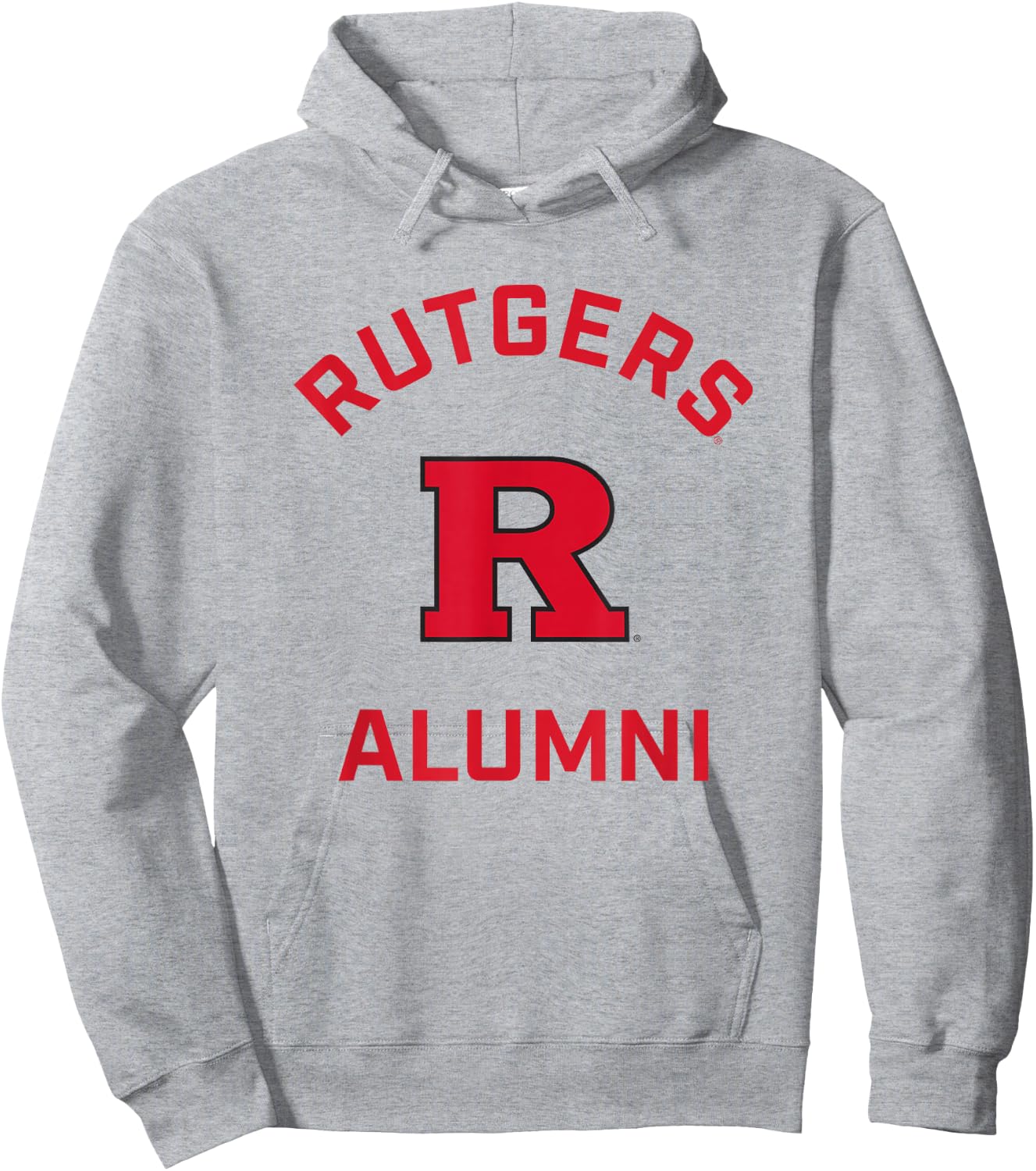 Rutgers University Scarlet Knights Arched Alumni Hoodie - Hoodie | Ash