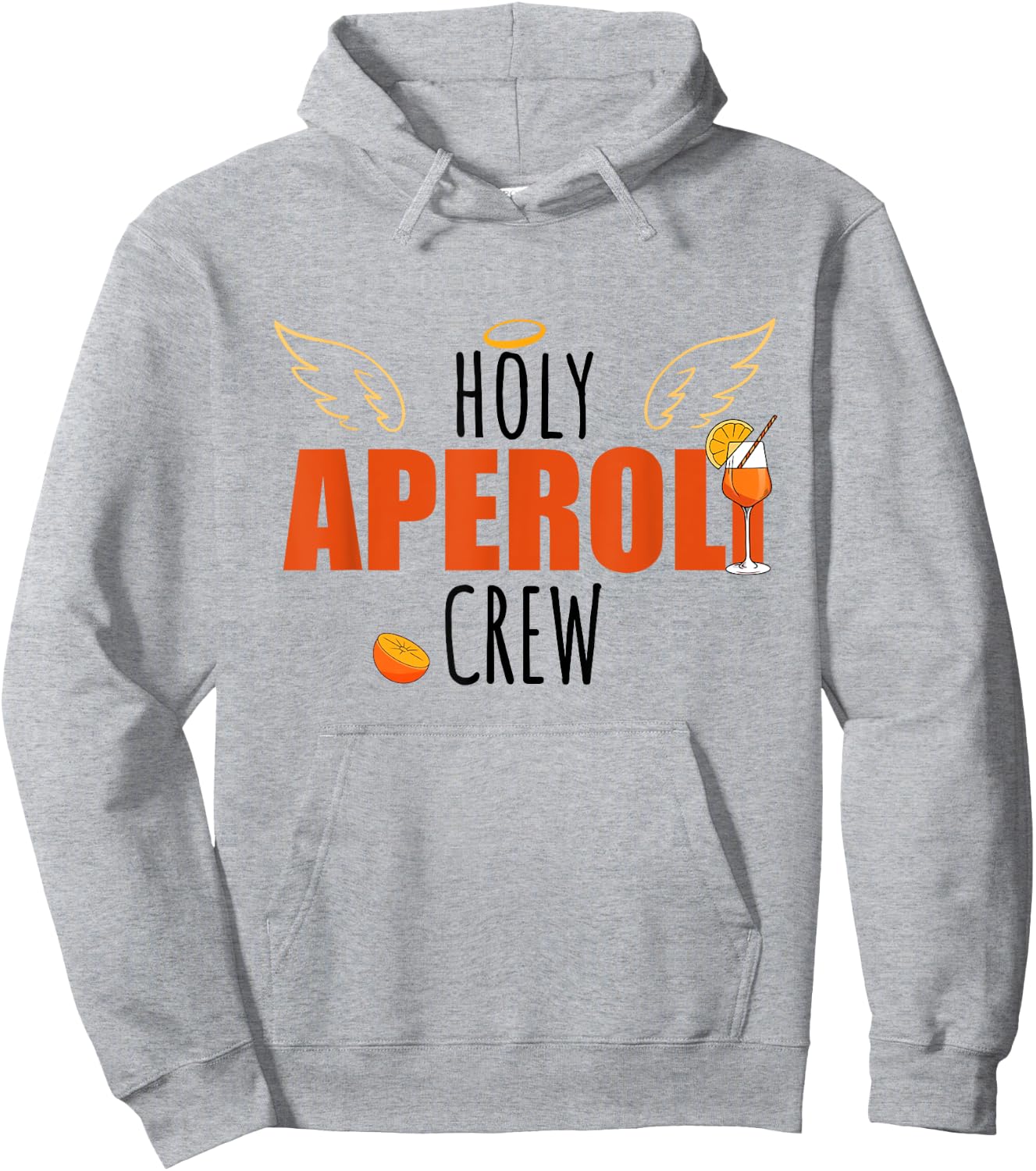 Holy Spritz Aperölchen Spritztour Aperoli Crew , White Hoodie - Hoodie | Ash