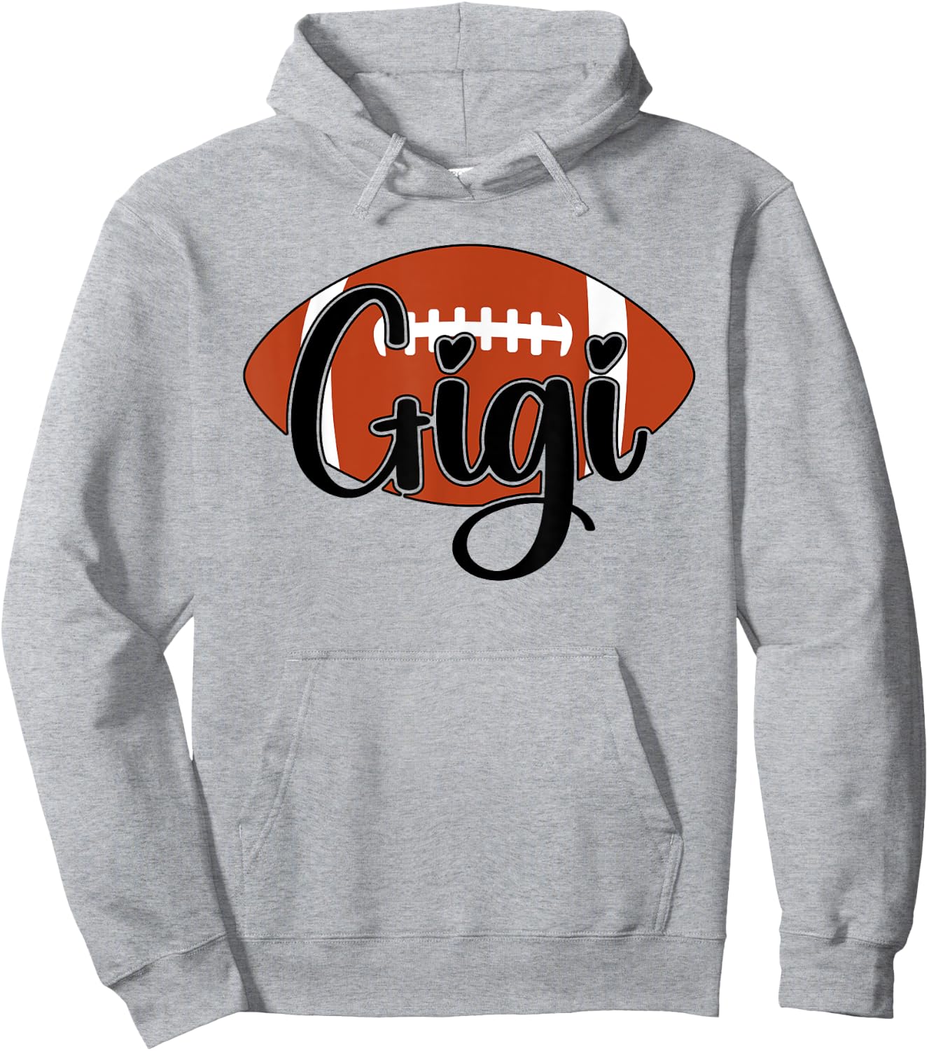 Gigi Football Gigi Proud Grandma Gigi Of A Football Player Hoodie - Hoodie | Ash