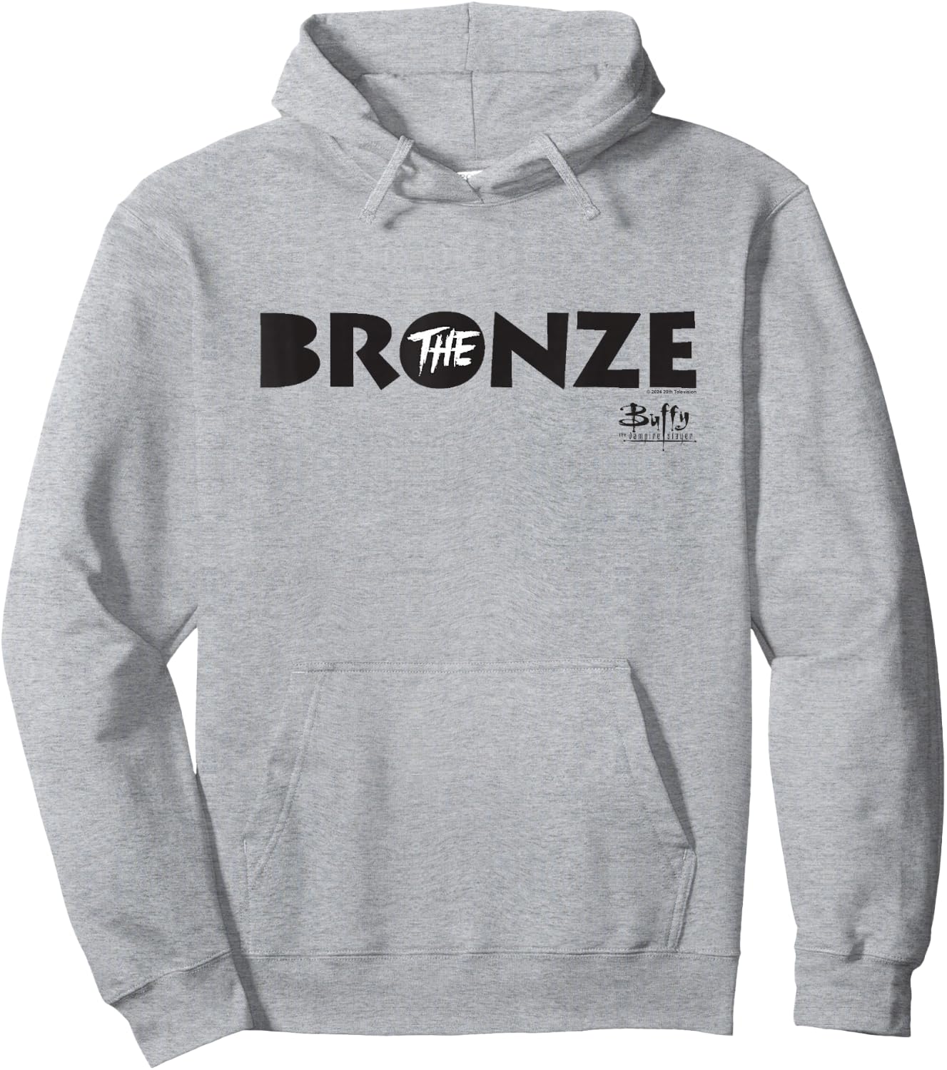 Buffy The Vampire Slayer The Bronze Vintage Bar Sign , grey, S Hoodie - Hoodie | Ash