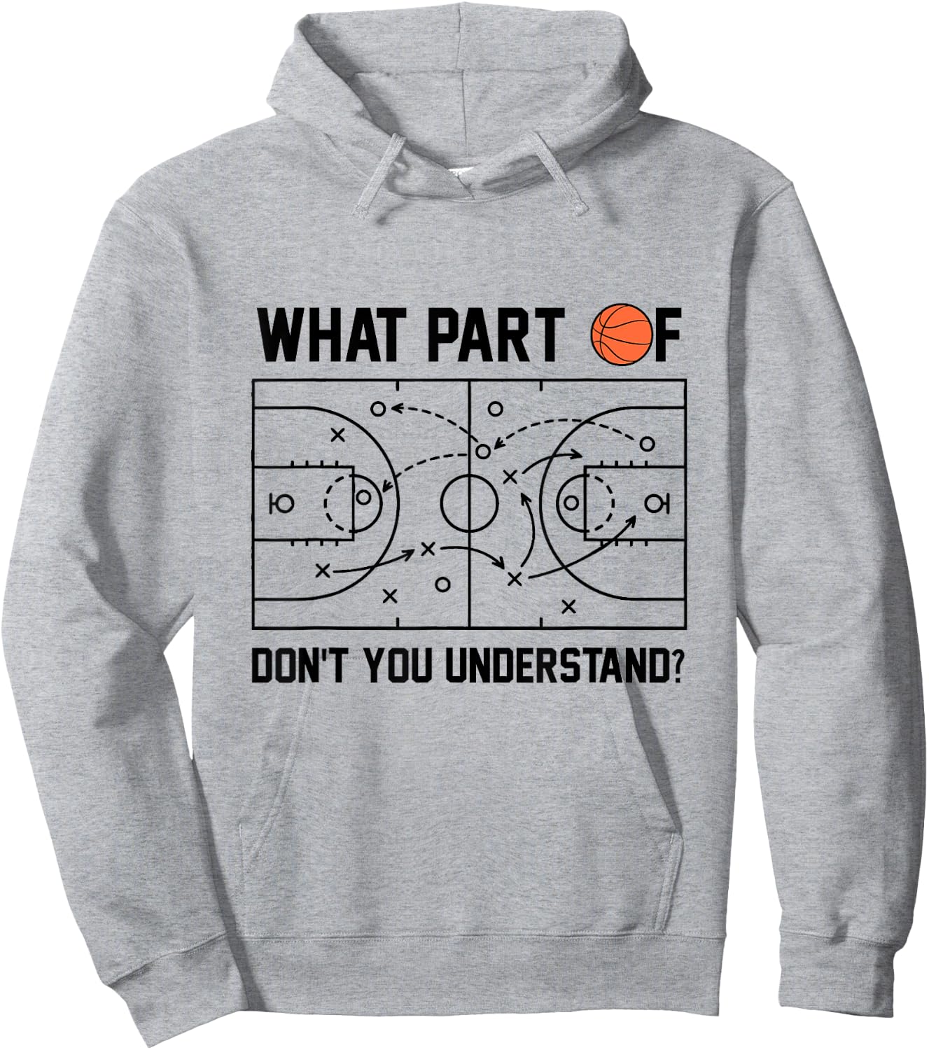 What Part Of Don't You Understand Basketball Coach Tactic Hoodie - Hoodie | Ash
