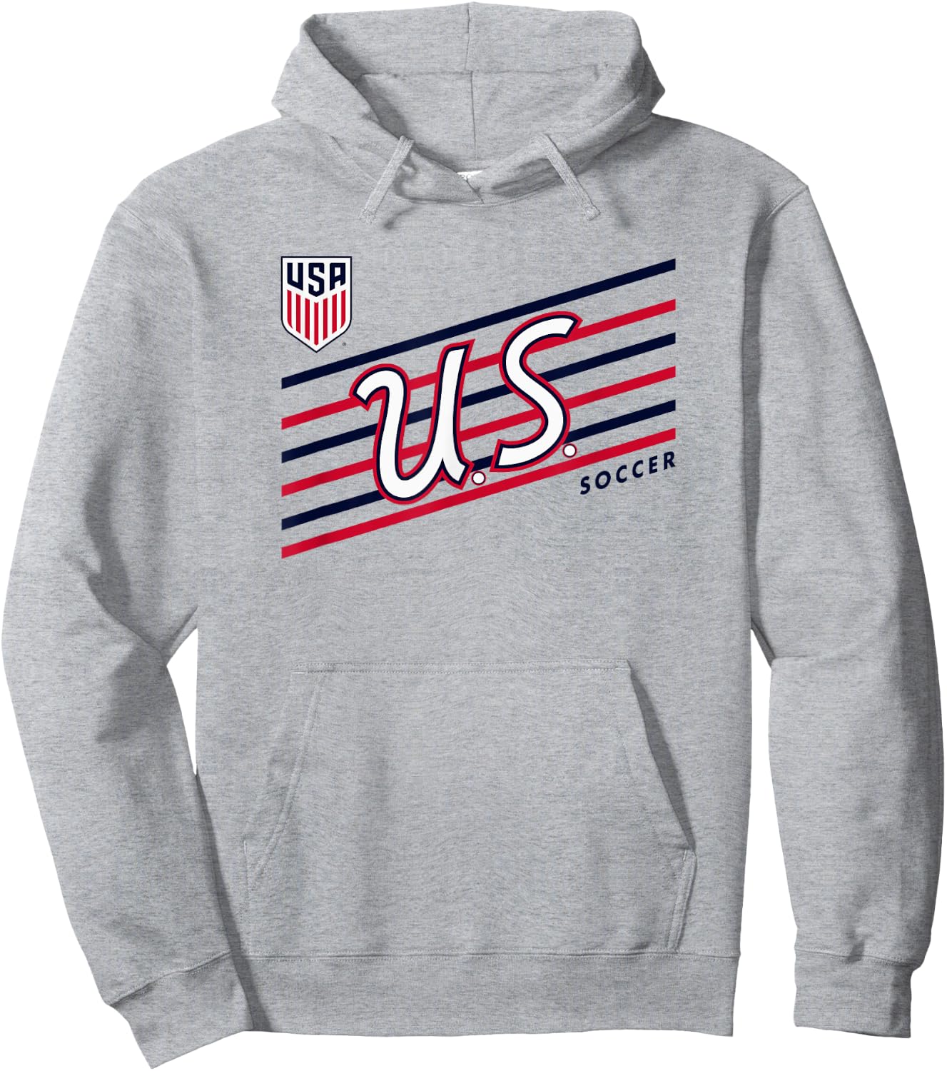 U.S. Soccer Retro Perform Gray USMNT Officially Licensed Hoodie - Hoodie | Ash