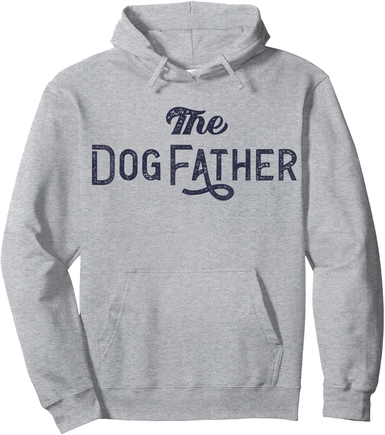 The Dogfather Dog Dad Dog Parent Funny Fathers Day Dog Lover Women Kids Hoodie - Hoodie | Ash