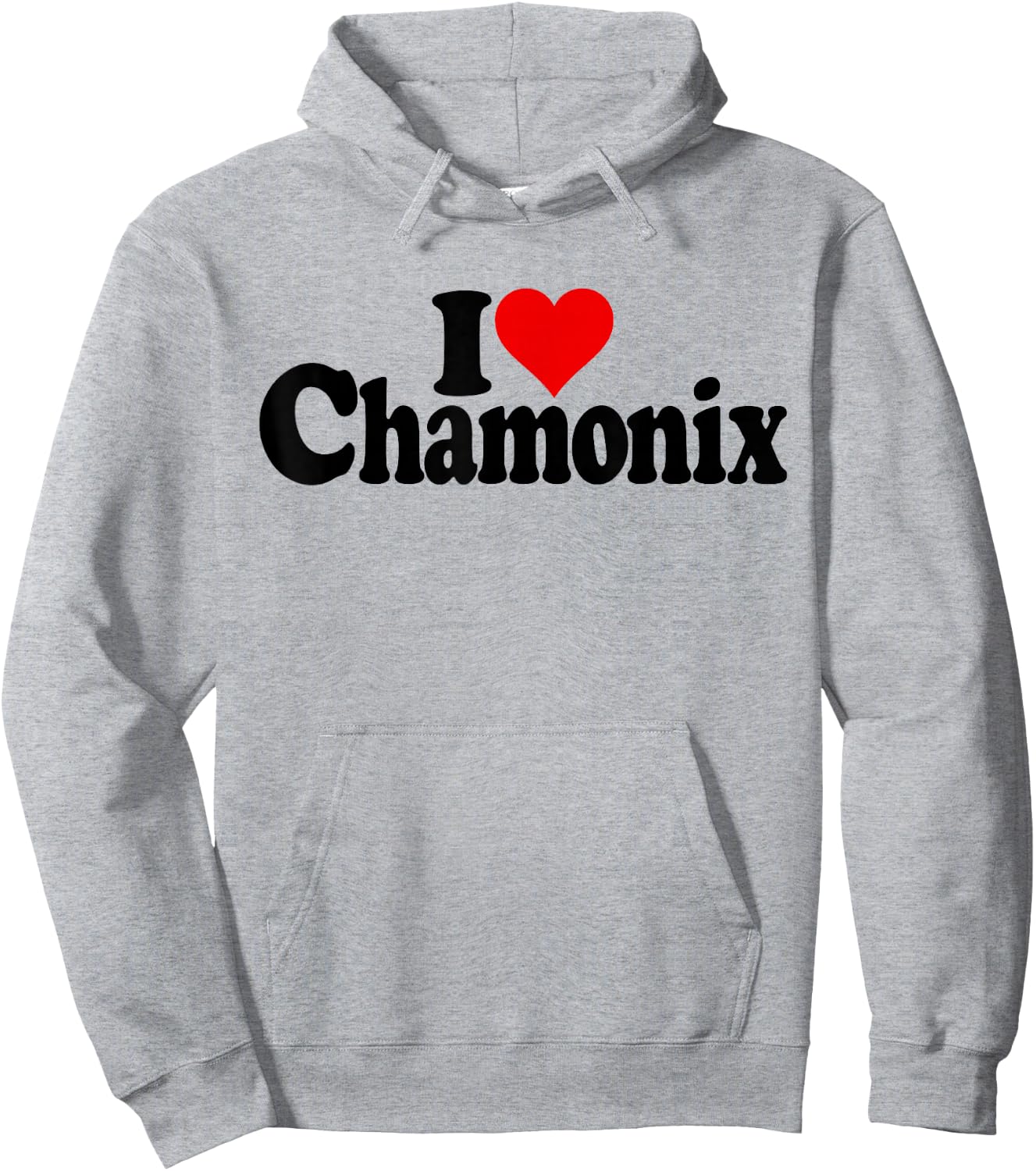 I LOVE HEART CHAMONIX FRENCH ALPS MONT BLANC FRANCE , white, S Hoodie - Hoodie | Ash