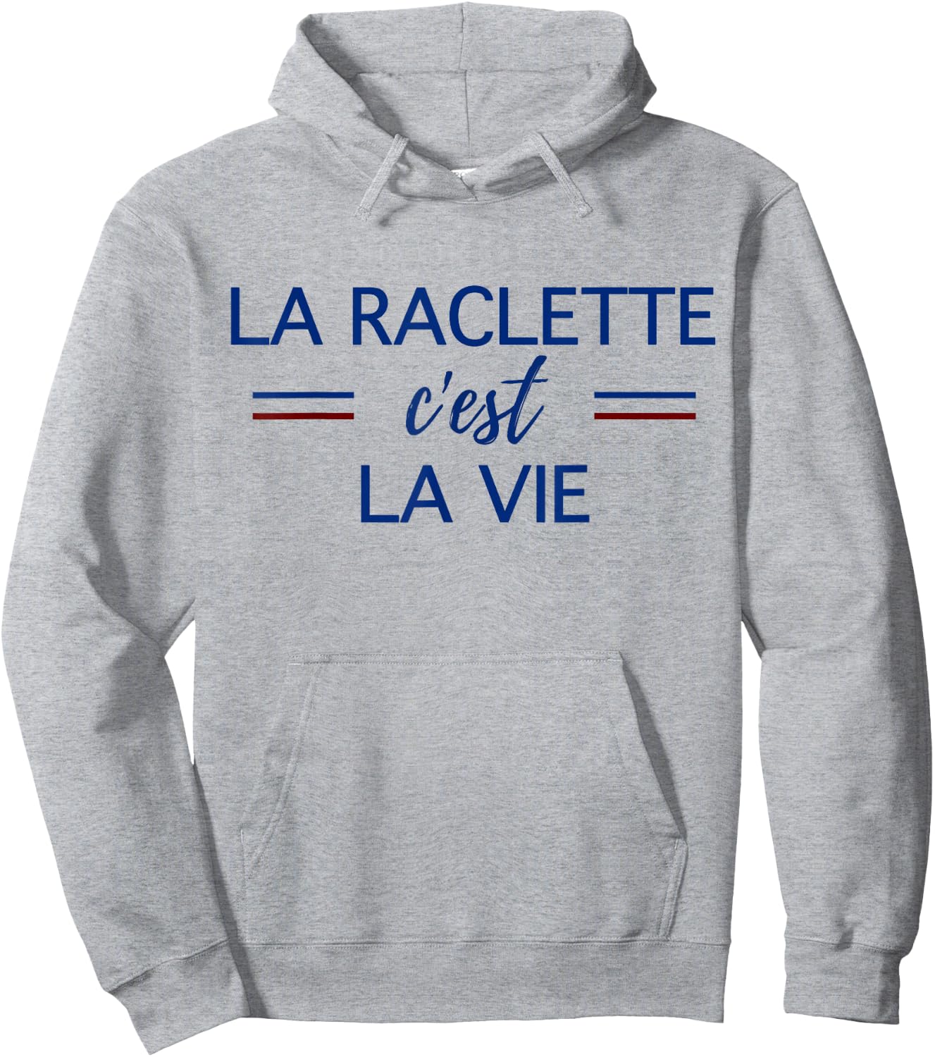 La Raclette C'est La Vie Humour Cheese Winter Man Woman , white, S Hoodie - Hoodie | Ash