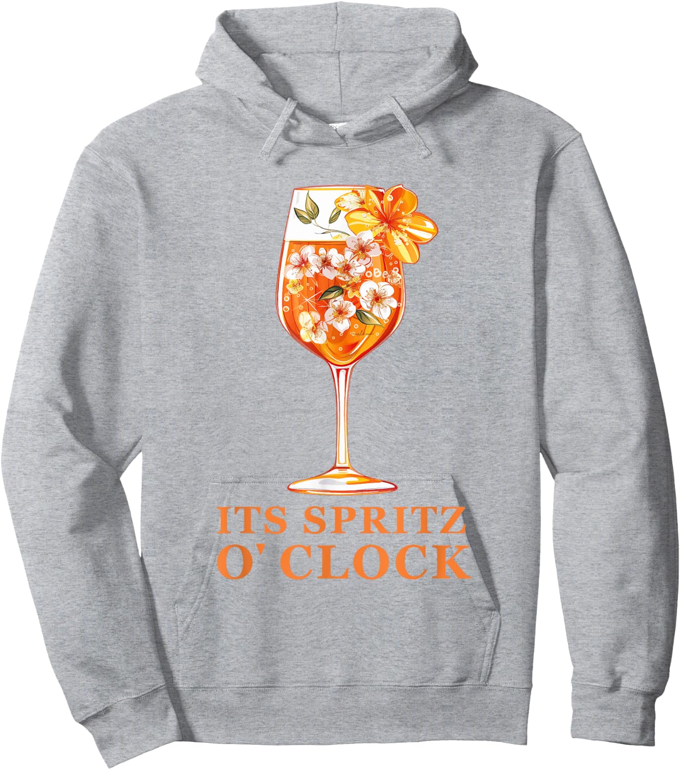 Its Spritz O Clock Aperrollin Outfit for Cocktail Sayings , White, S Hoodie - Hoodie | Ash