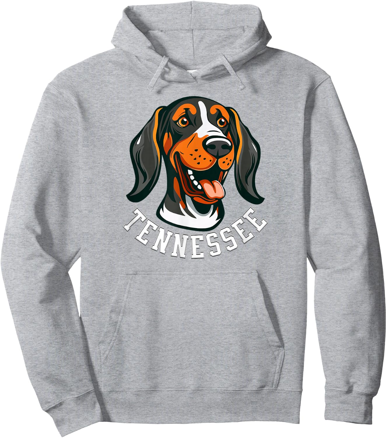 Tennessee Dog Sport Lovers | Tennessee Fan Coonhound Hoodie - Hoodie | Ash