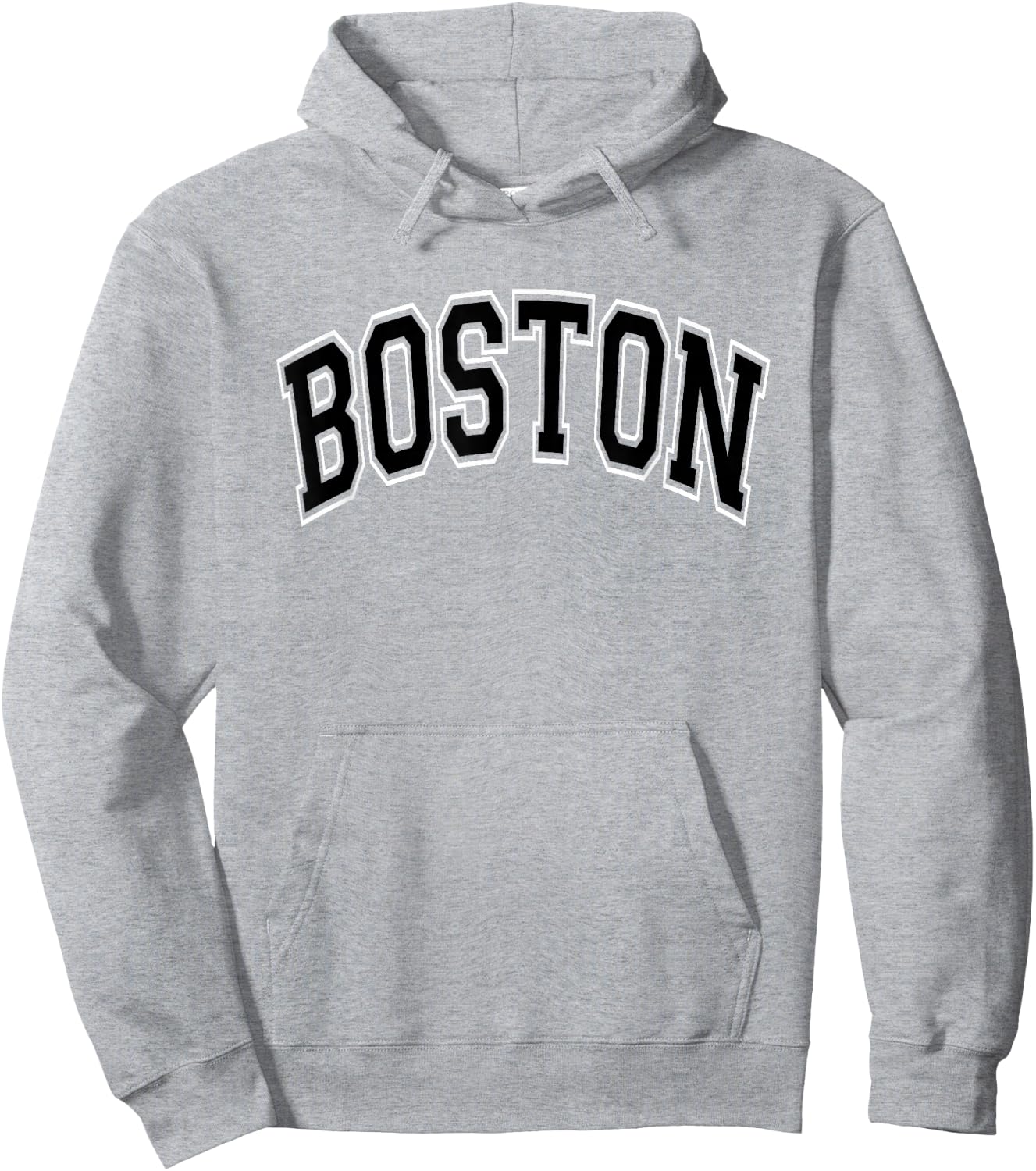 Boston Arched Style Pink with Black Text Hoodie - Hoodie | Ash