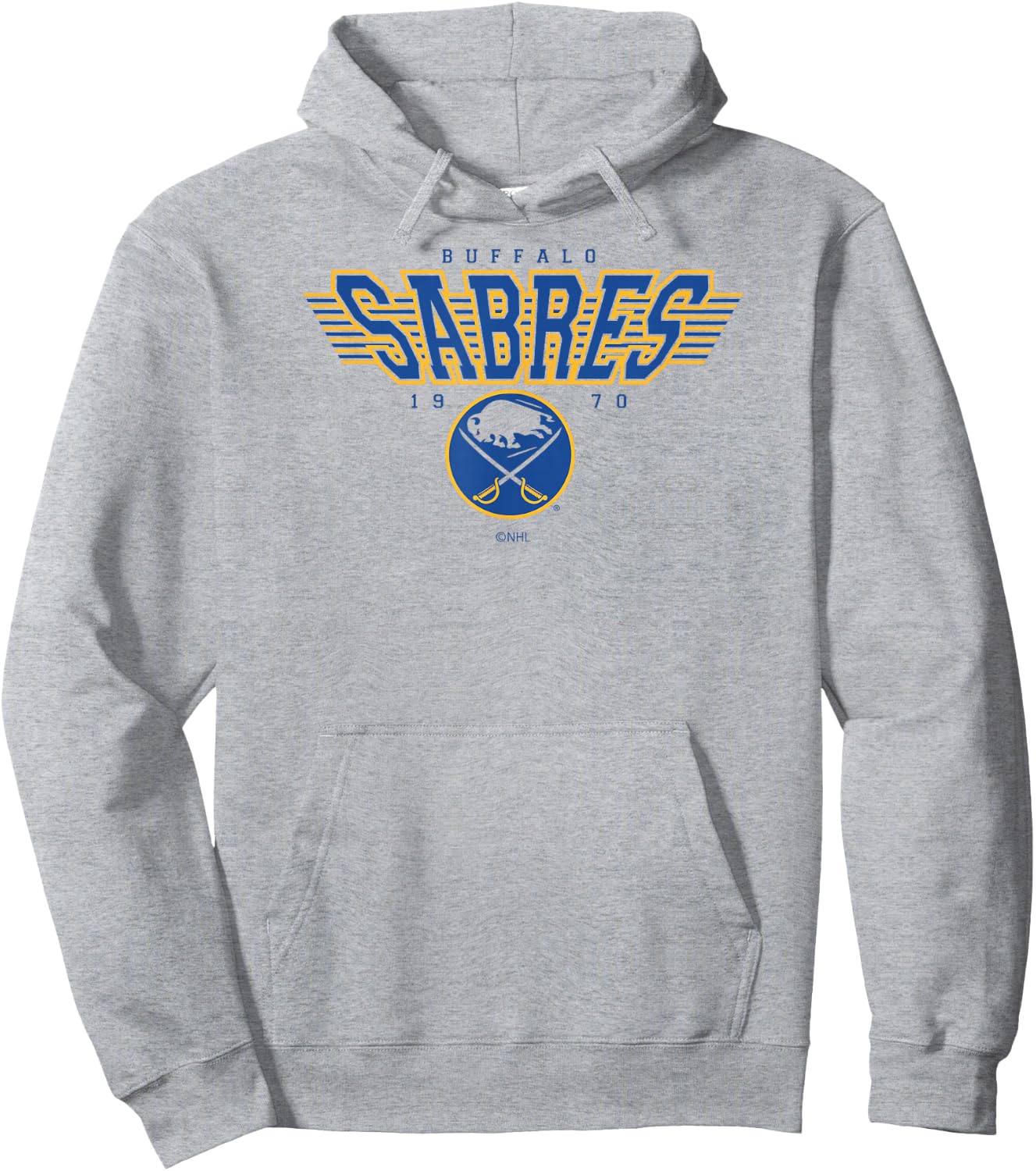 Buffalo Sabres Laser White Officially Licensed Hoodie - Hoodie | Ash