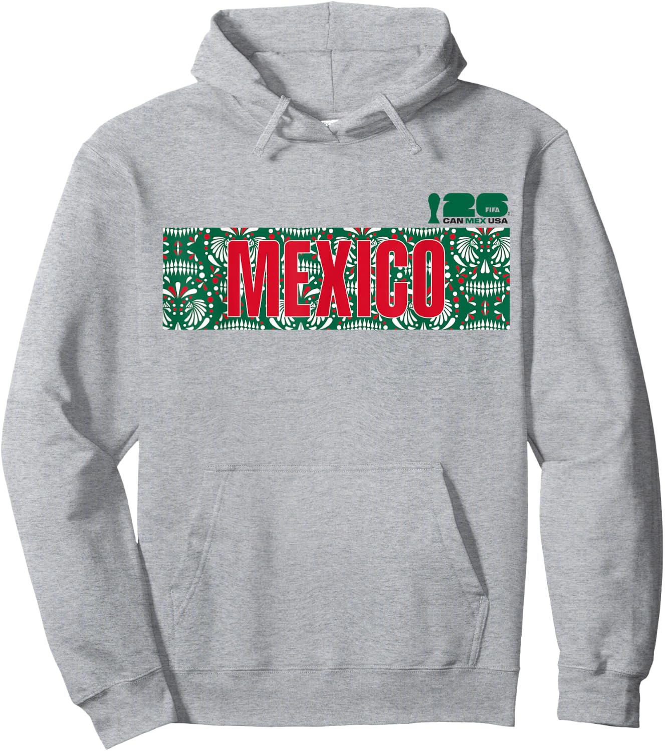 FIFA WORLD CUP26 Mexico Host Country Banner Hoodie - Hoodie | Ash