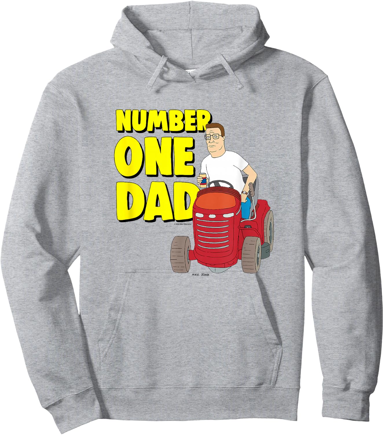 King Of The Hill Father's Day Hank Number One Dad Hoodie - Hoodie | Ash