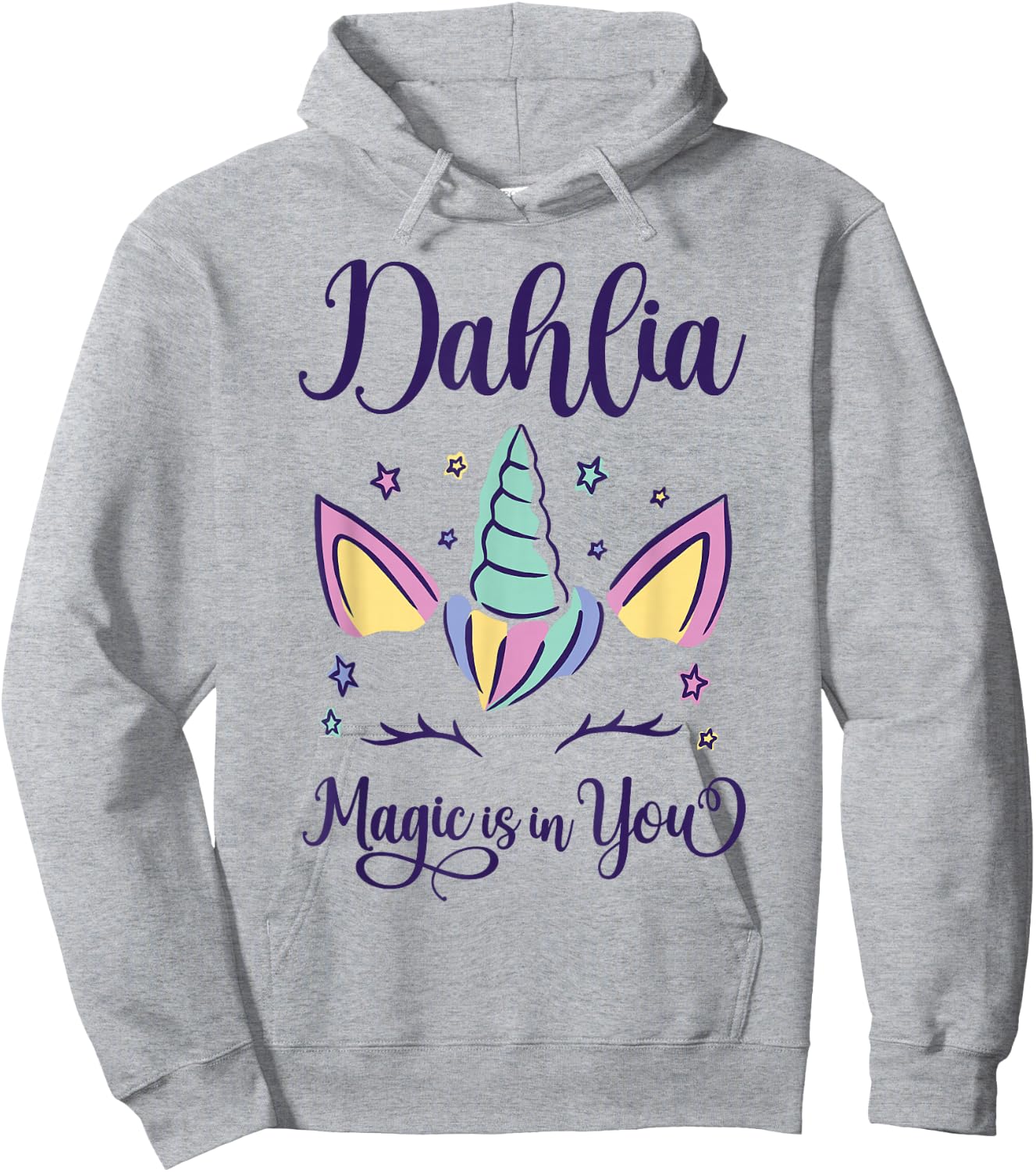 First Name Dahlia Personalized I Love Dahlia Hoodie - Hoodie | Ash