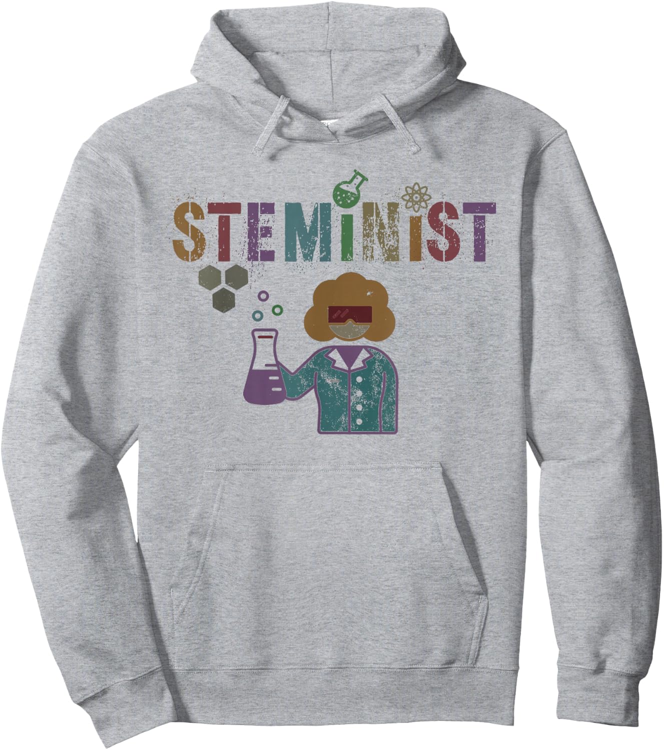 Funny STEMINIST Science STEM Women In Engineering Squad Hoodie - Hoodie | Ash