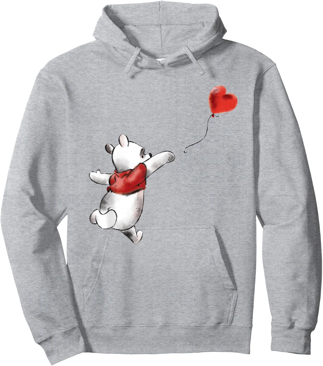 Winnie The Pooh Balloon , White Hoodie - Hoodie | Ash
