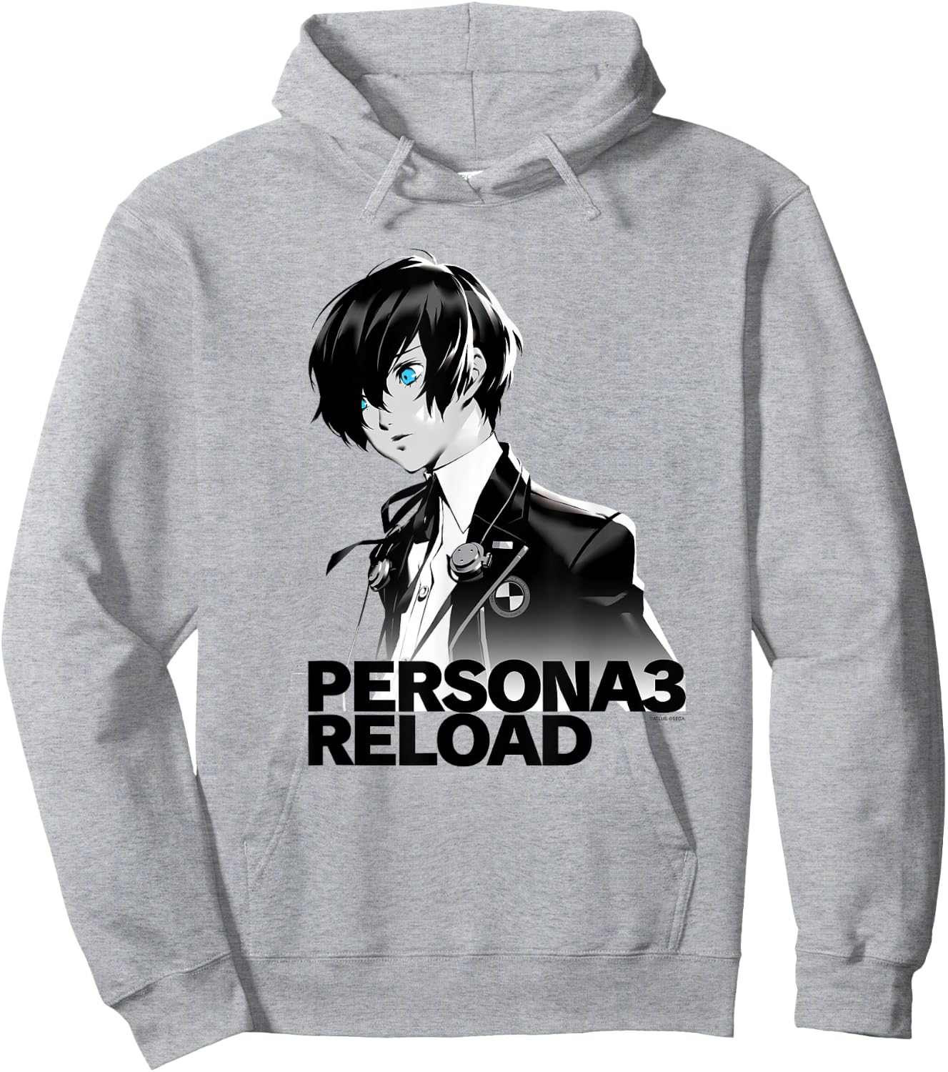Persona 3 Reload Protagonist Status Screen Image (Lt) ATLUS Hoodie - Hoodie | Ash