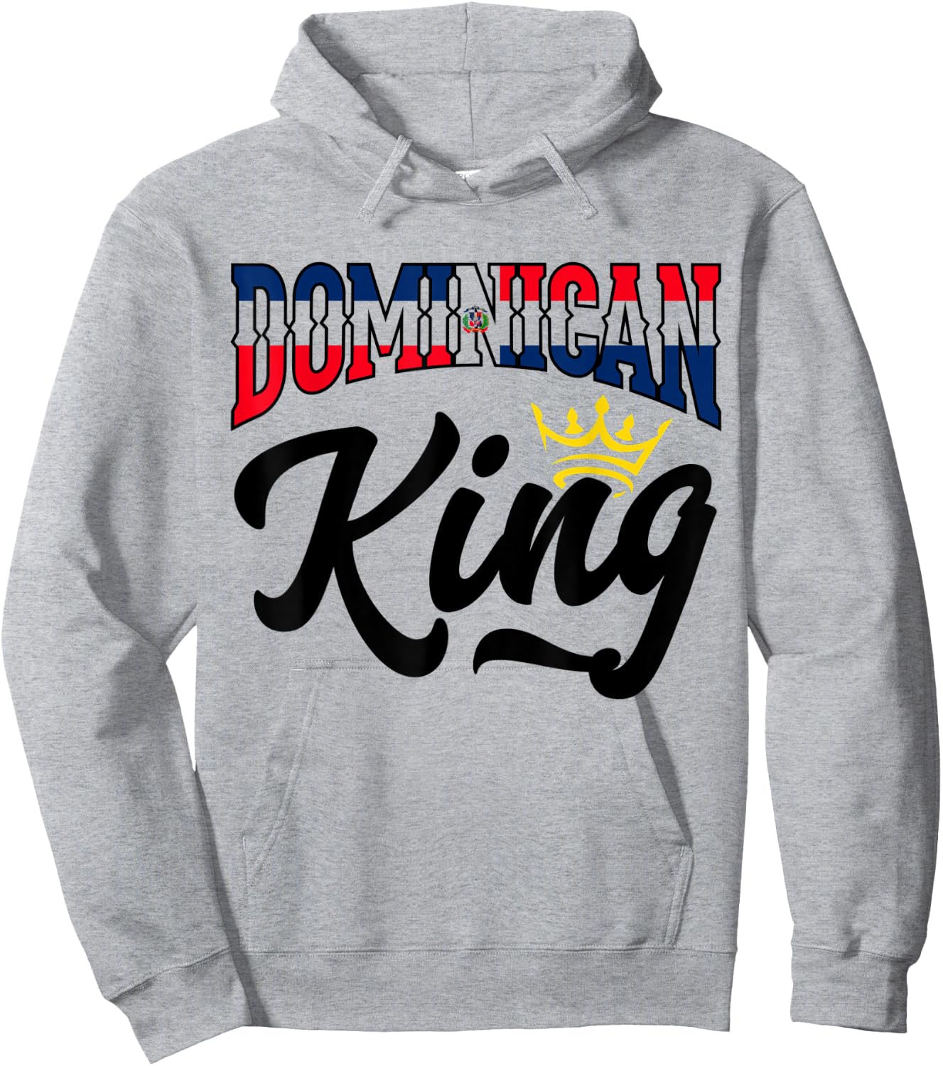 Dominican King Dominican Republic Dominican Hoodie - Hoodie | Ash