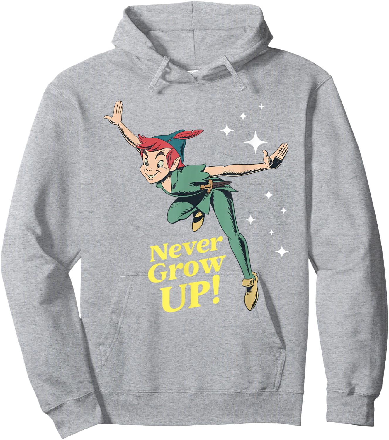Peter Pan Never Grow Up! Hoodie - Hoodie | Ash