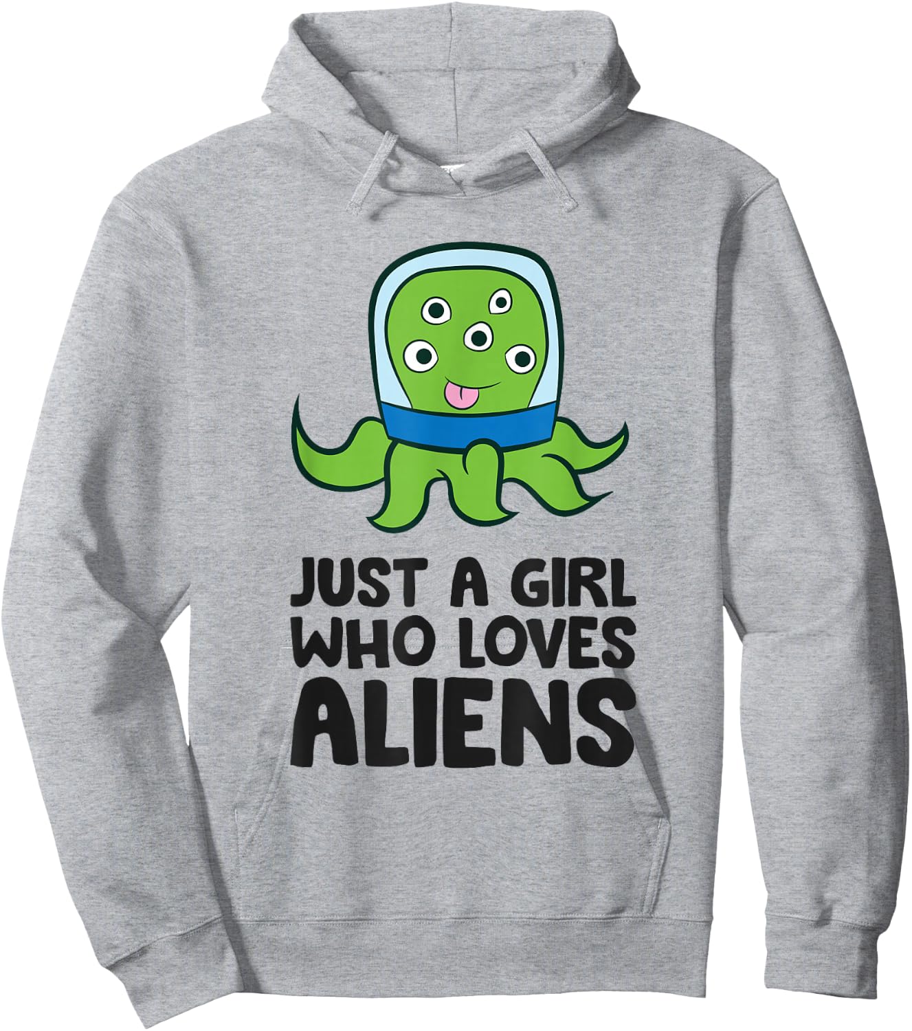 Alien Ufo Extraterrestrials Just a Girl Who Loves Aliens Hoodie - Hoodie | Ash