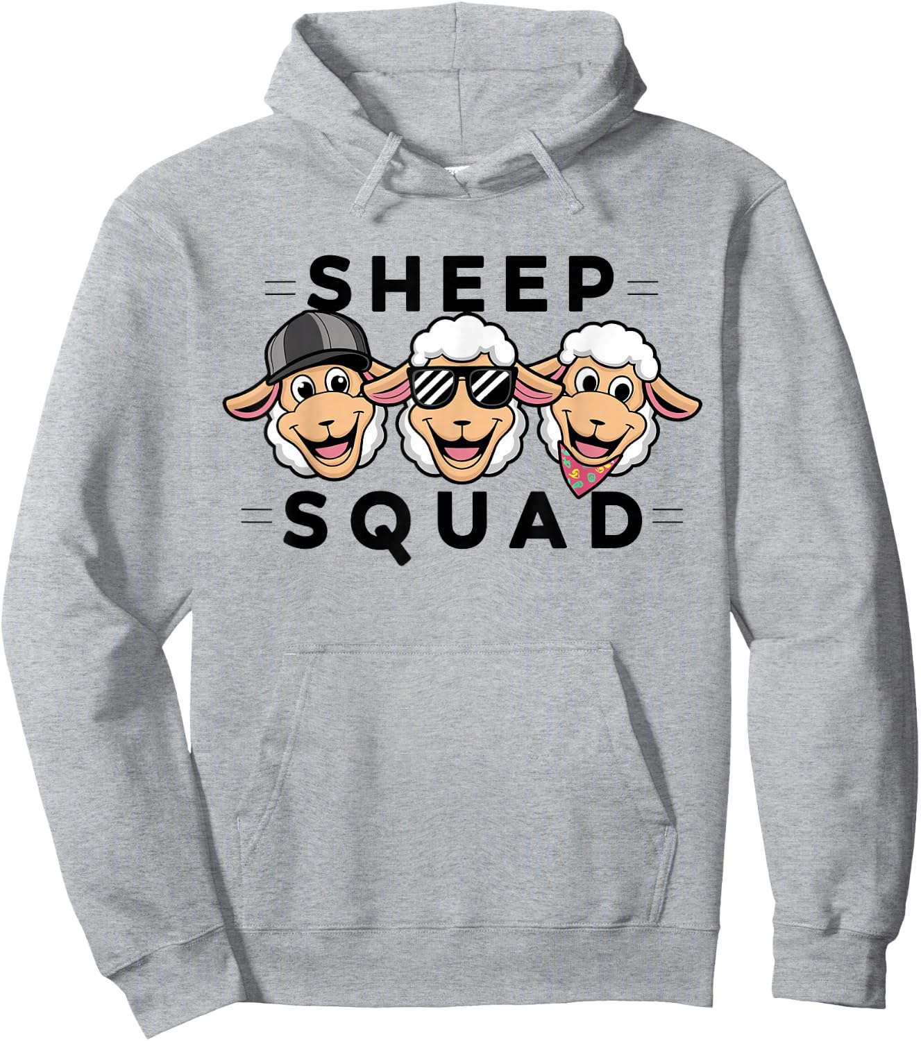 Sheep Squad Design for Sheep Lover Stuff | Kids Sheep Hoodie - Hoodie | Ash