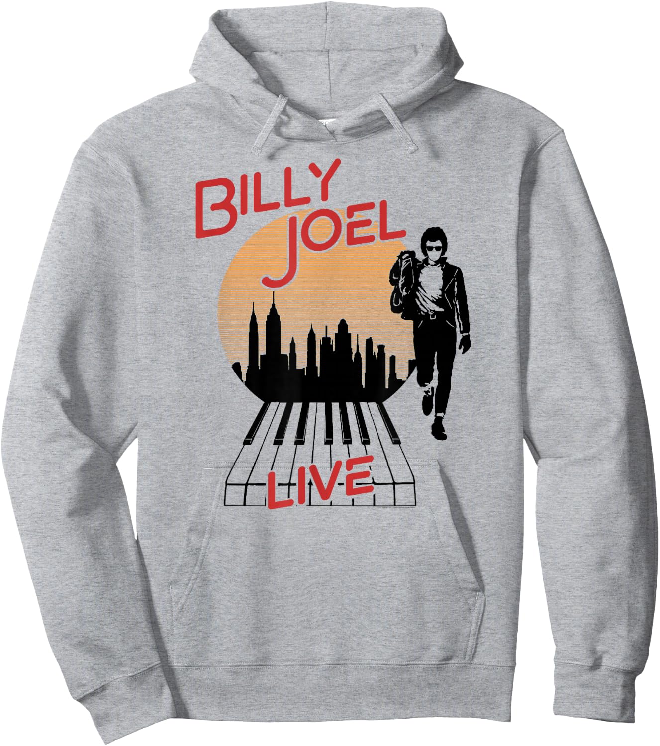 Billy Joel - Live in the City Hoodie - Hoodie | Ash