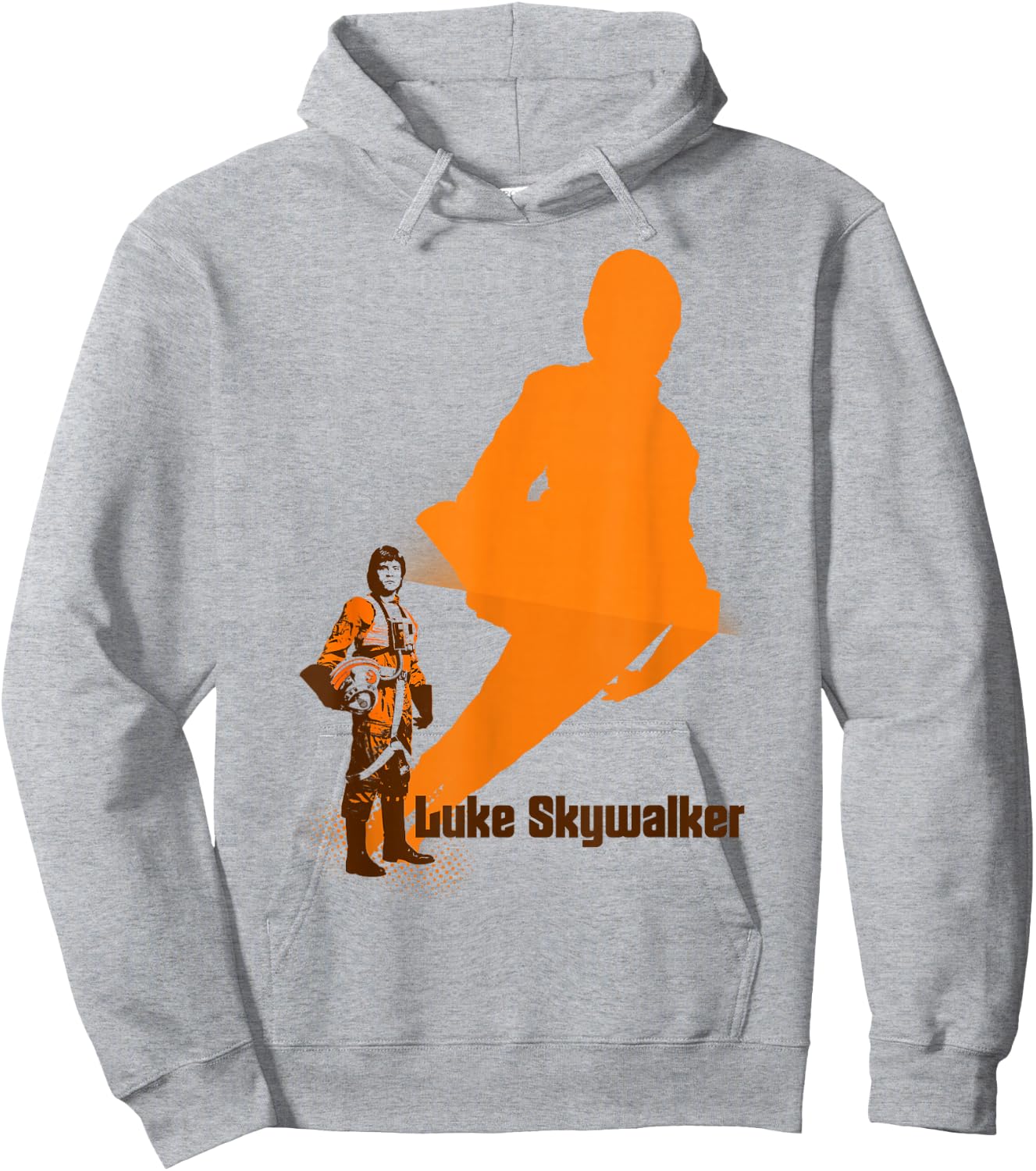 Star Wars Luke Skywalker Tall Shadow Hoodie - Hoodie | Ash