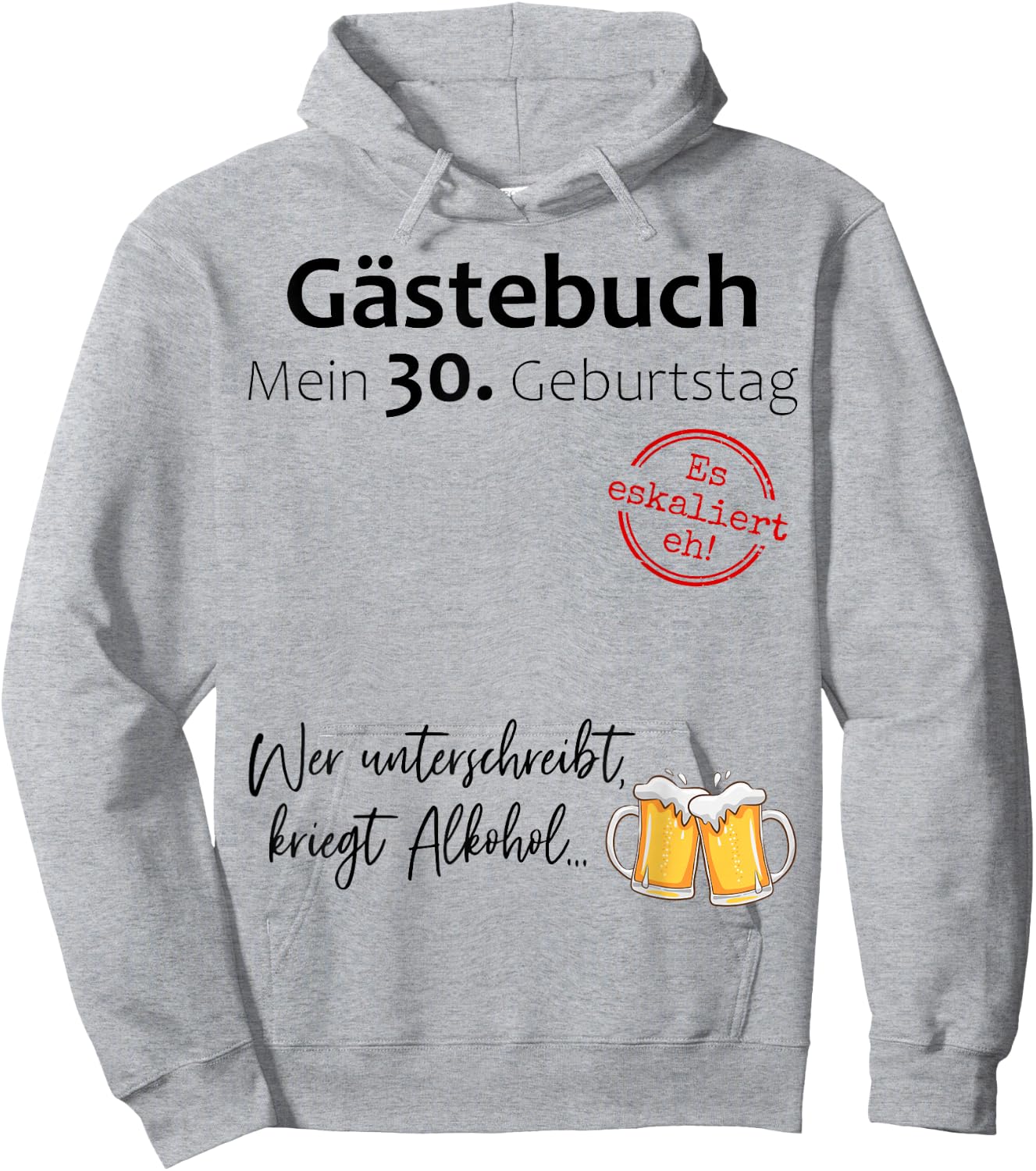 30th Birthday Man Woman 30 Years 1994 Decorative Funny Gift , White Hoodie - Hoodie | Ash