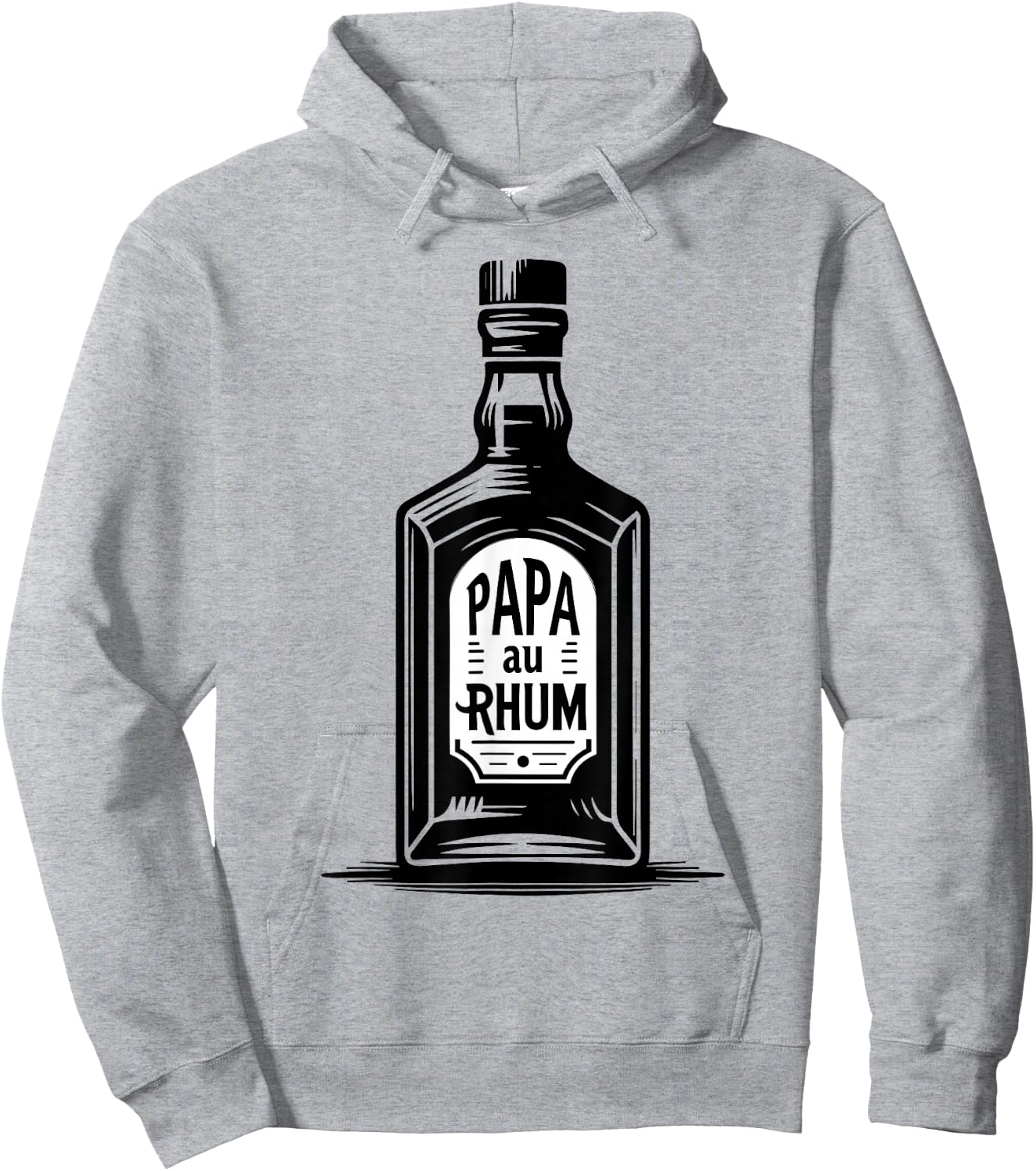 Papa Au Rhum Funny Gift Aperitif Vintage Hoodie - Hoodie | Ash