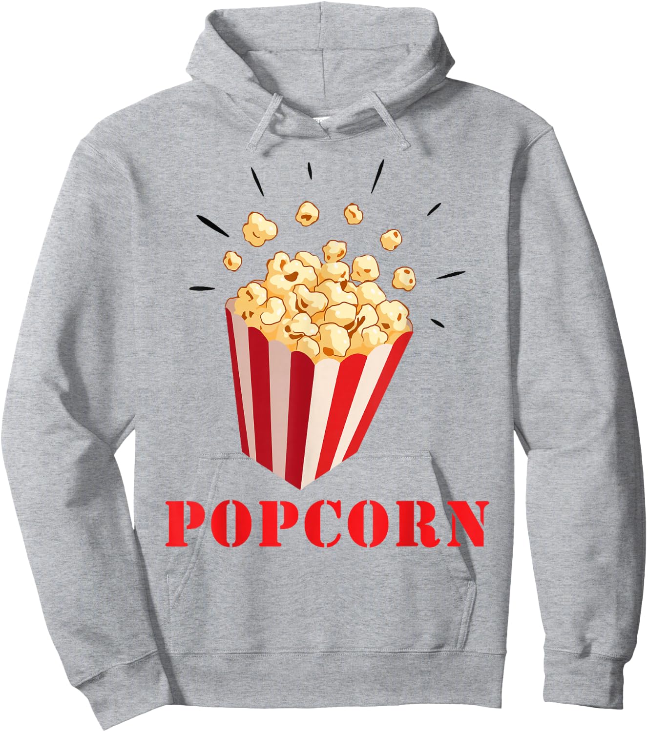 Retro Popcorn Costume Fancy Dress for Carnival , White Hoodie - Hoodie | Ash