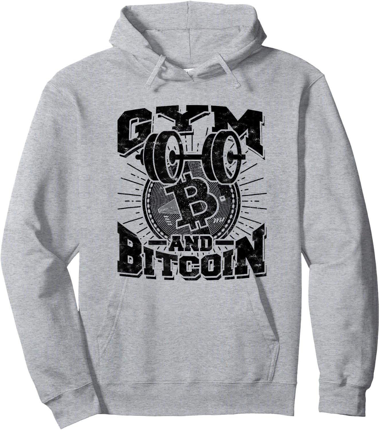 Gym and bitcoin – Btc, Crypto, blockchain trading Hoodie - Hoodie | Ash
