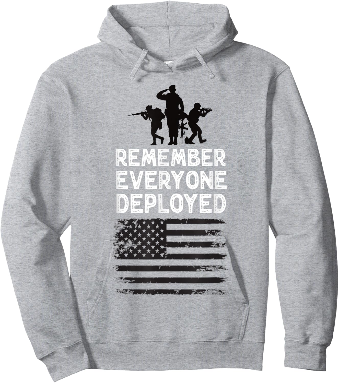 Remember Everyone Deployed Red Friday Military Support US Hoodie - Hoodie | Ash