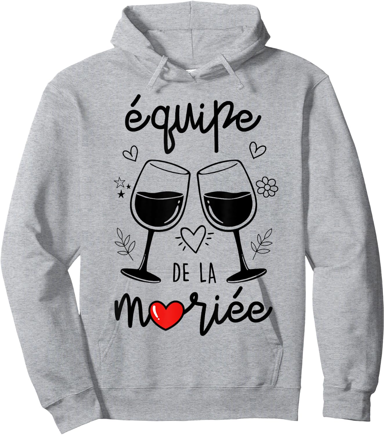 Drôle Femme Team De La Mariée EVJF Future Mariée Hoodie - Hoodie | Ash