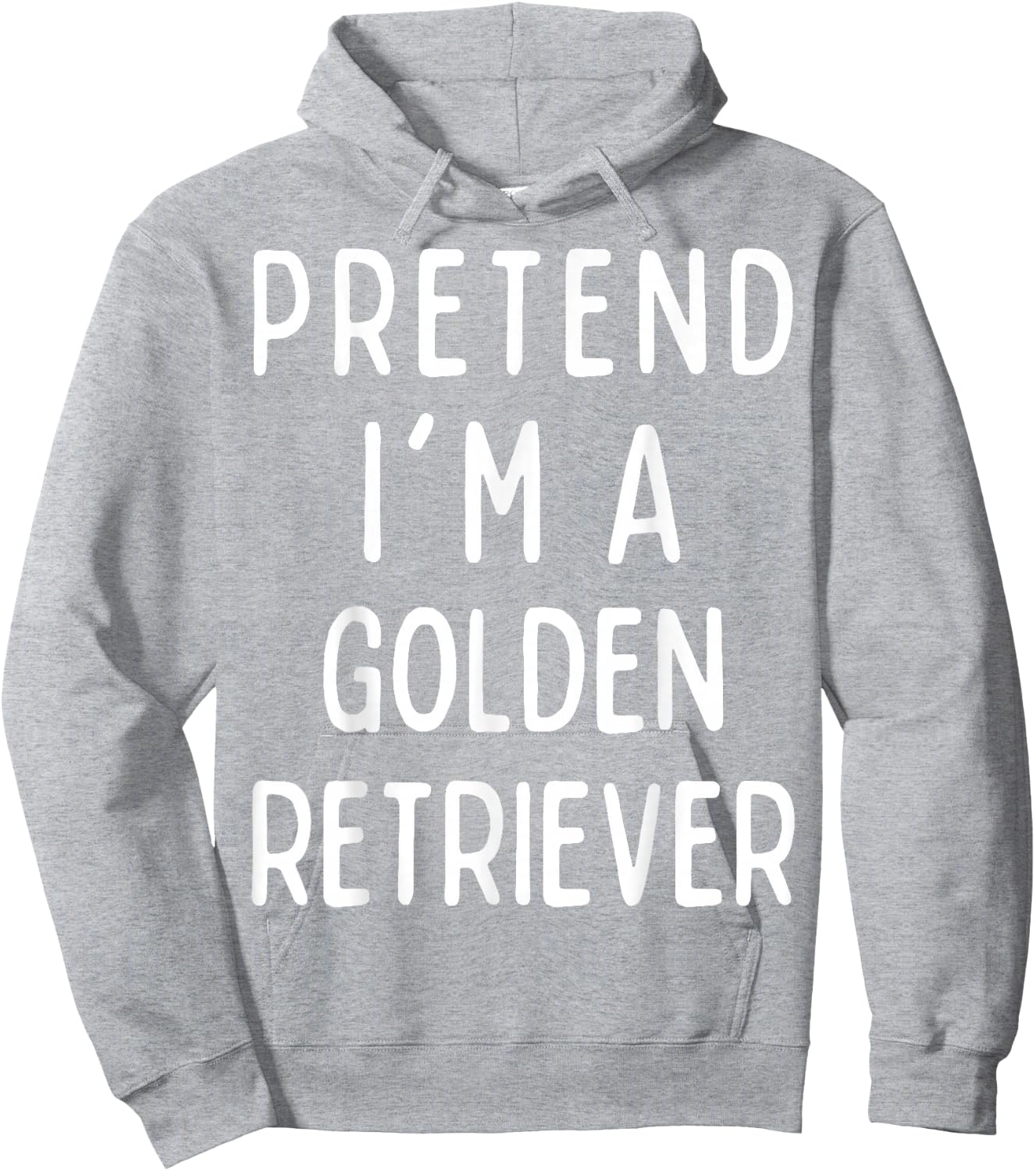 Pretend I'm a Golden Retriever Matching Costume Halloween Hoodie - Hoodie | Ash