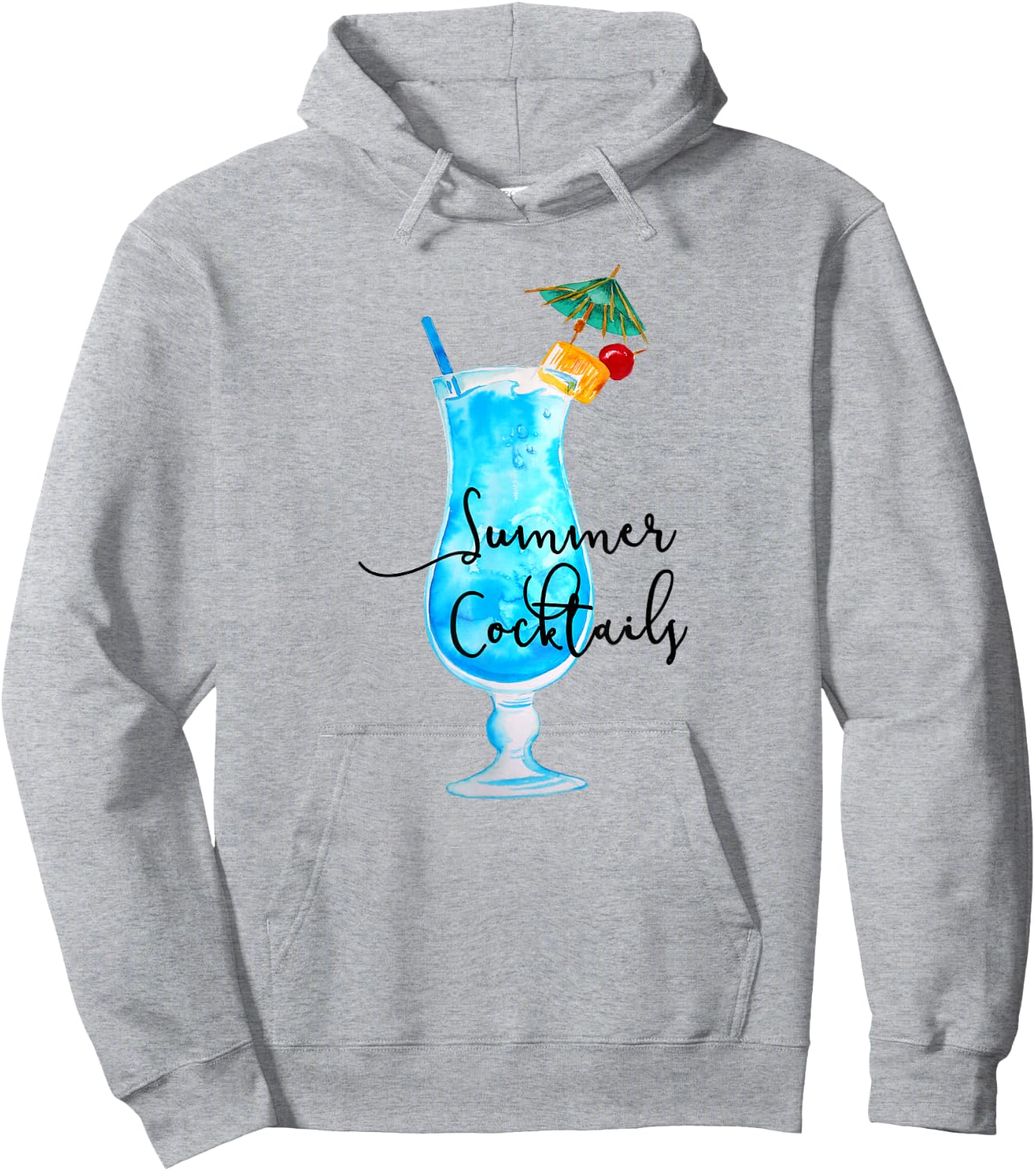 Summer Cocktails Beach Island Ocean Alcohol , White Hoodie - Hoodie | Ash