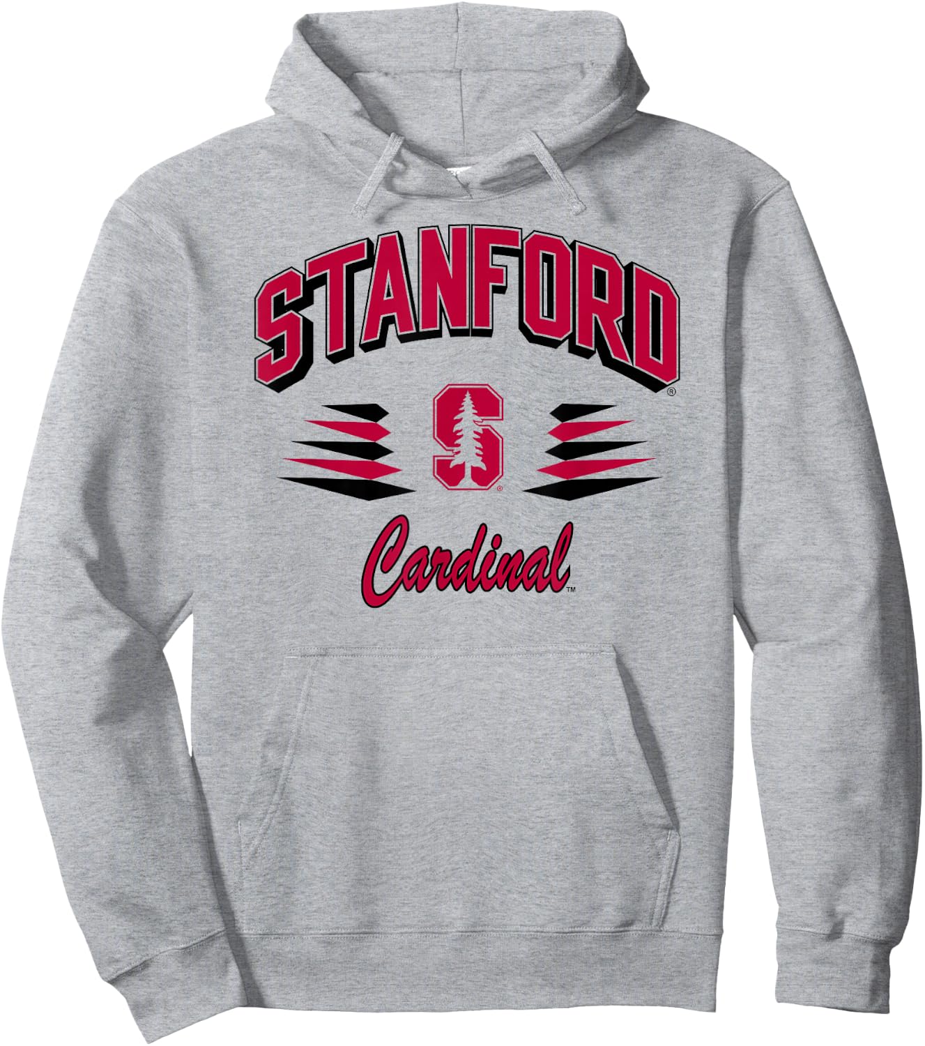 Stanford Cardinal Retro Diamond White Officially Licensed Hoodie - Hoodie | Ash