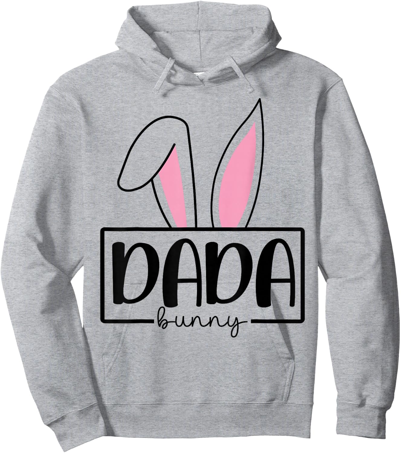 Funny Dada Bunny Happy Easter Family Matching Hoodie - Hoodie | Ash