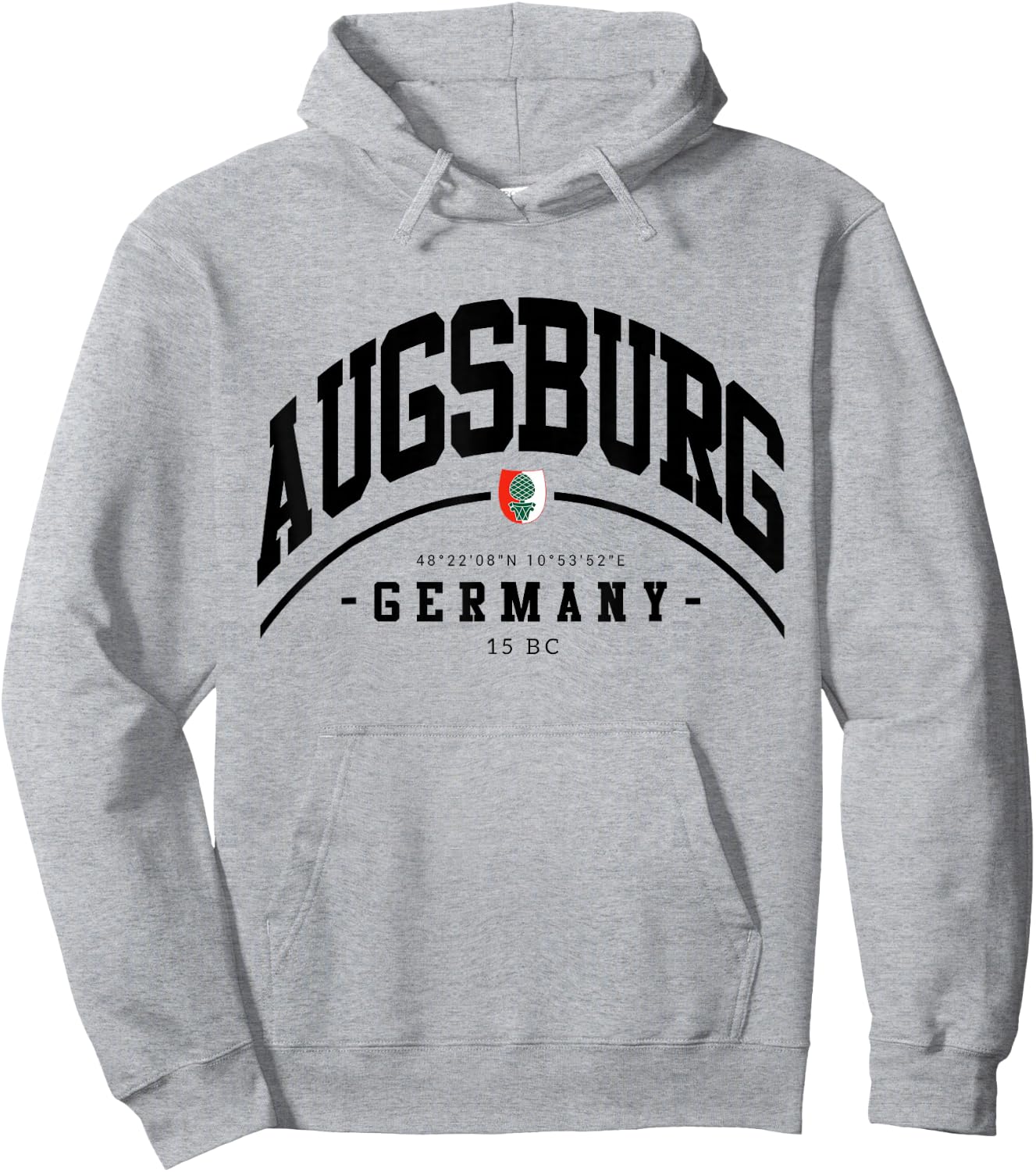 Augsburg Reise nach Augsburg Heimat Deutschland Augsburg Hoodie - Hoodie | Ash
