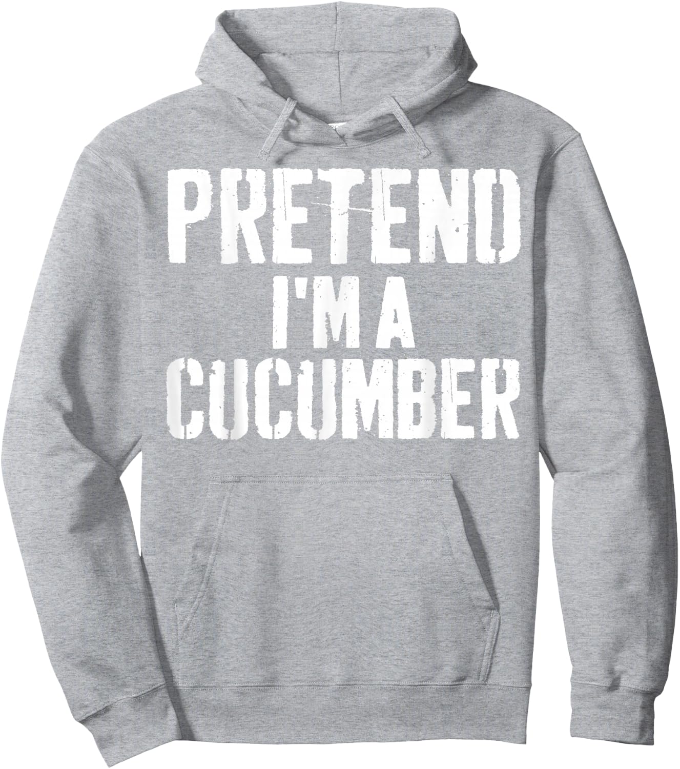 Lazy Easy Halloween Costume Pretend I'm A Cucumber Hoodie - Hoodie | Ash